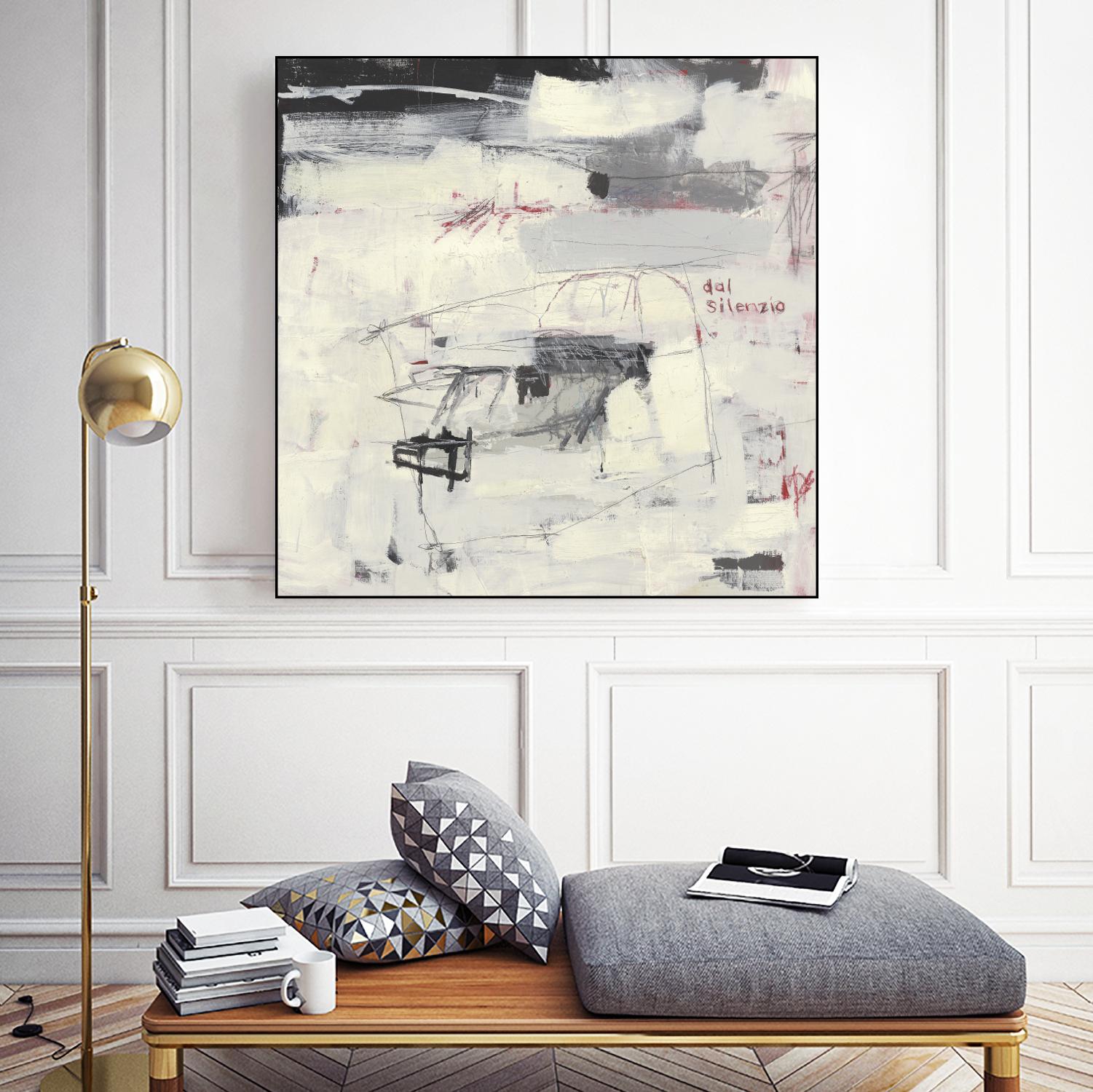 Structures From Silence by Brent Foreman on GIANT ART - whites & creams abstract