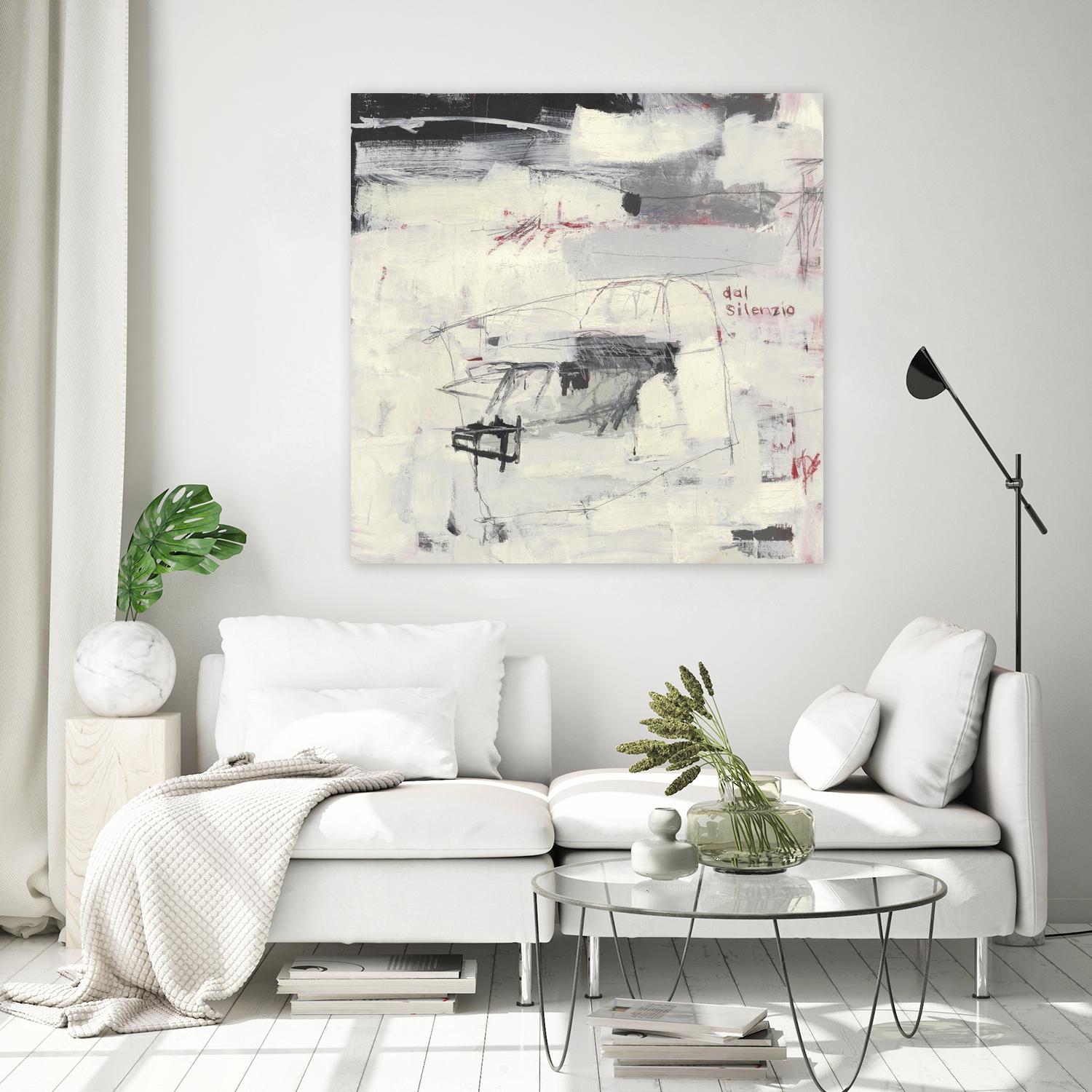 Structures From Silence by Brent Foreman on GIANT ART - whites & creams abstract