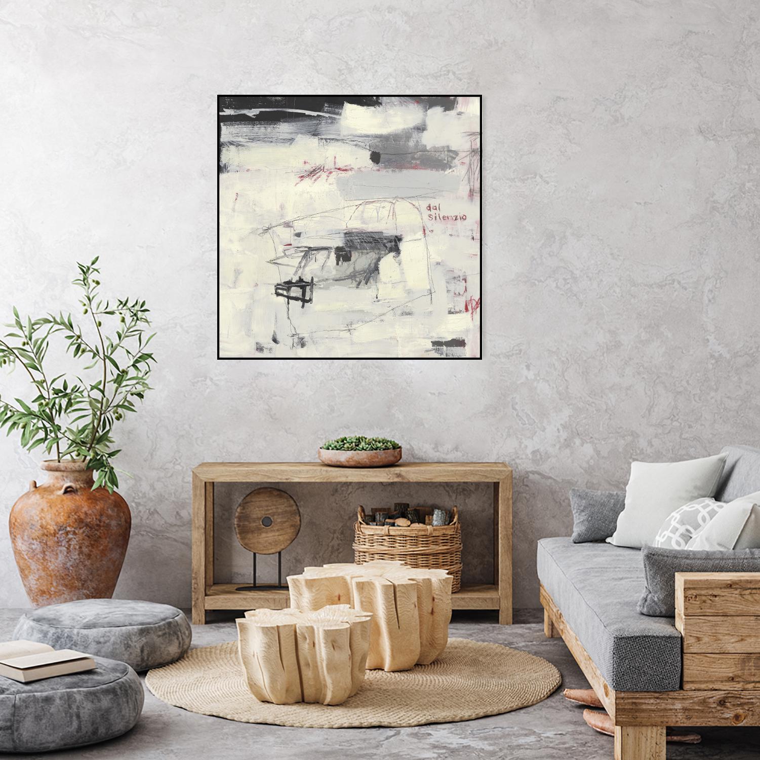 Structures From Silence by Brent Foreman on GIANT ART - whites & creams abstract