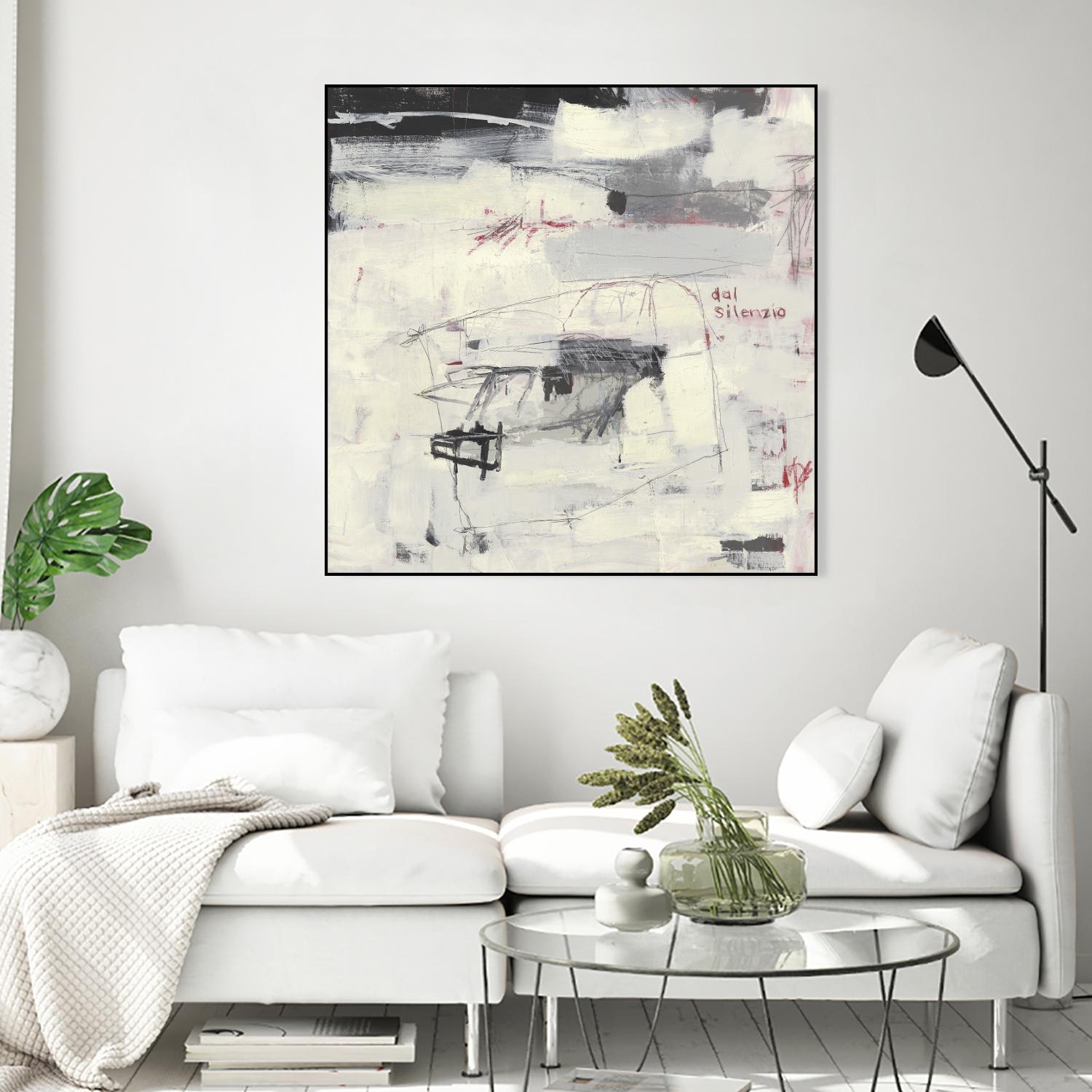 Structures From Silence by Brent Foreman on GIANT ART - whites & creams abstract