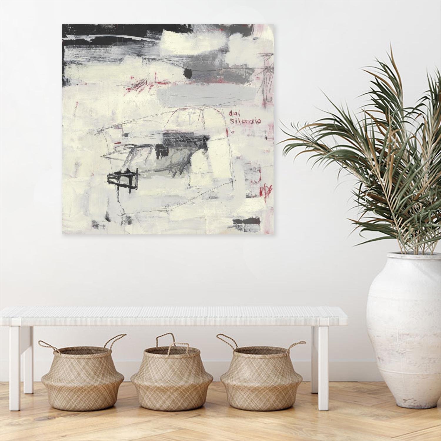 Structures From Silence by Brent Foreman on GIANT ART - whites & creams abstract