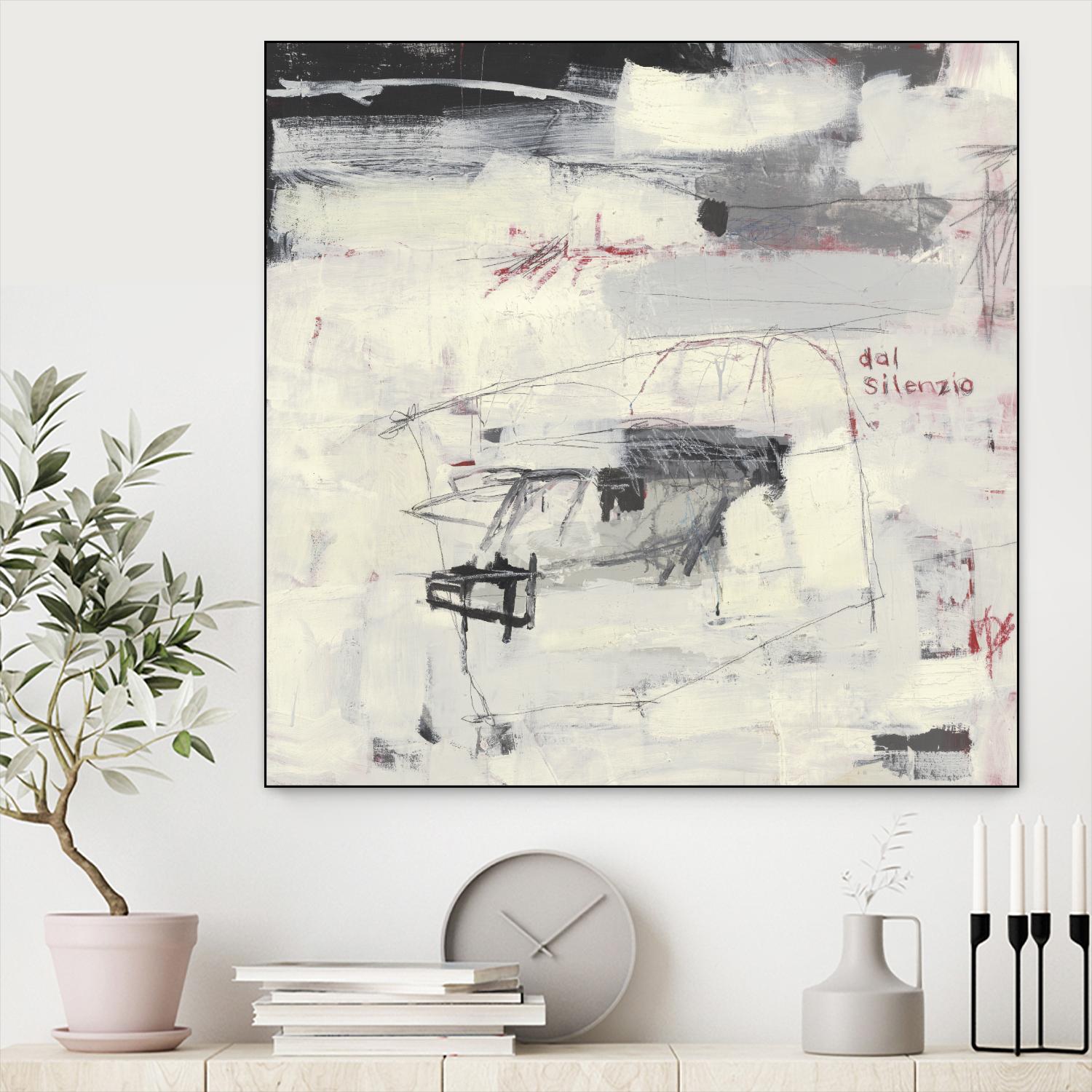 Structures From Silence by Brent Foreman on GIANT ART - whites & creams abstract