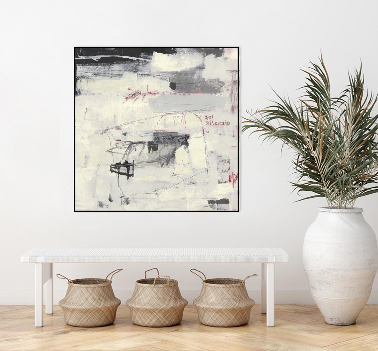 Structures From Silence by Brent Foreman on GIANT ART - whites & creams abstract