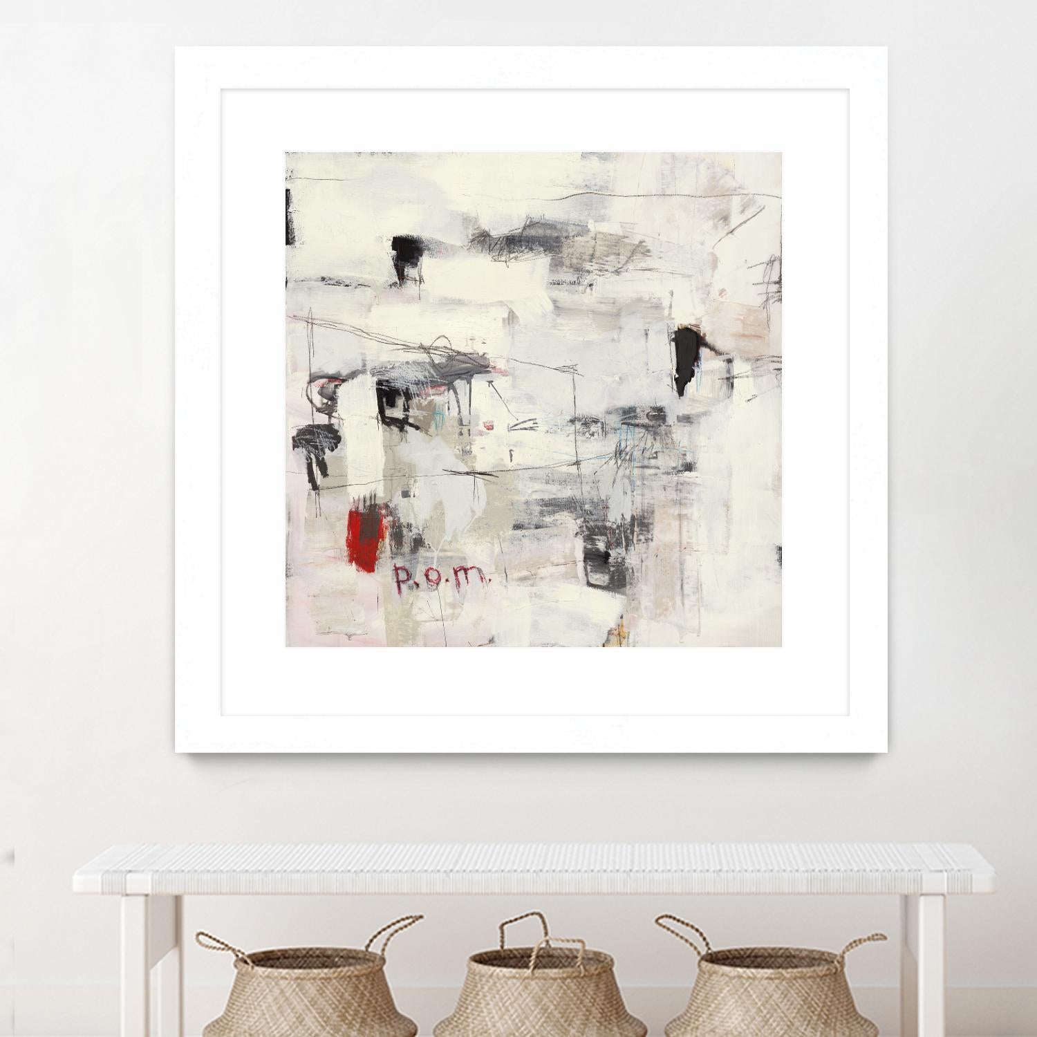 Piece Of Mind by Brent Foreman on GIANT ART - whites & creams abstract