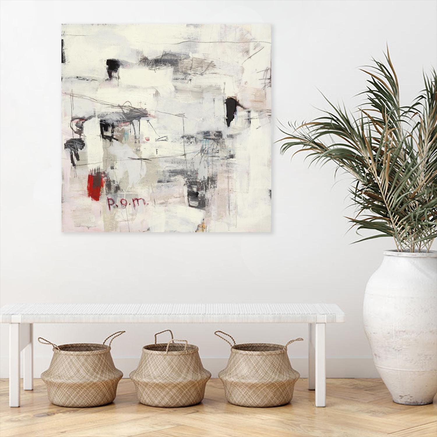 Piece Of Mind by Brent Foreman on GIANT ART - whites & creams abstract