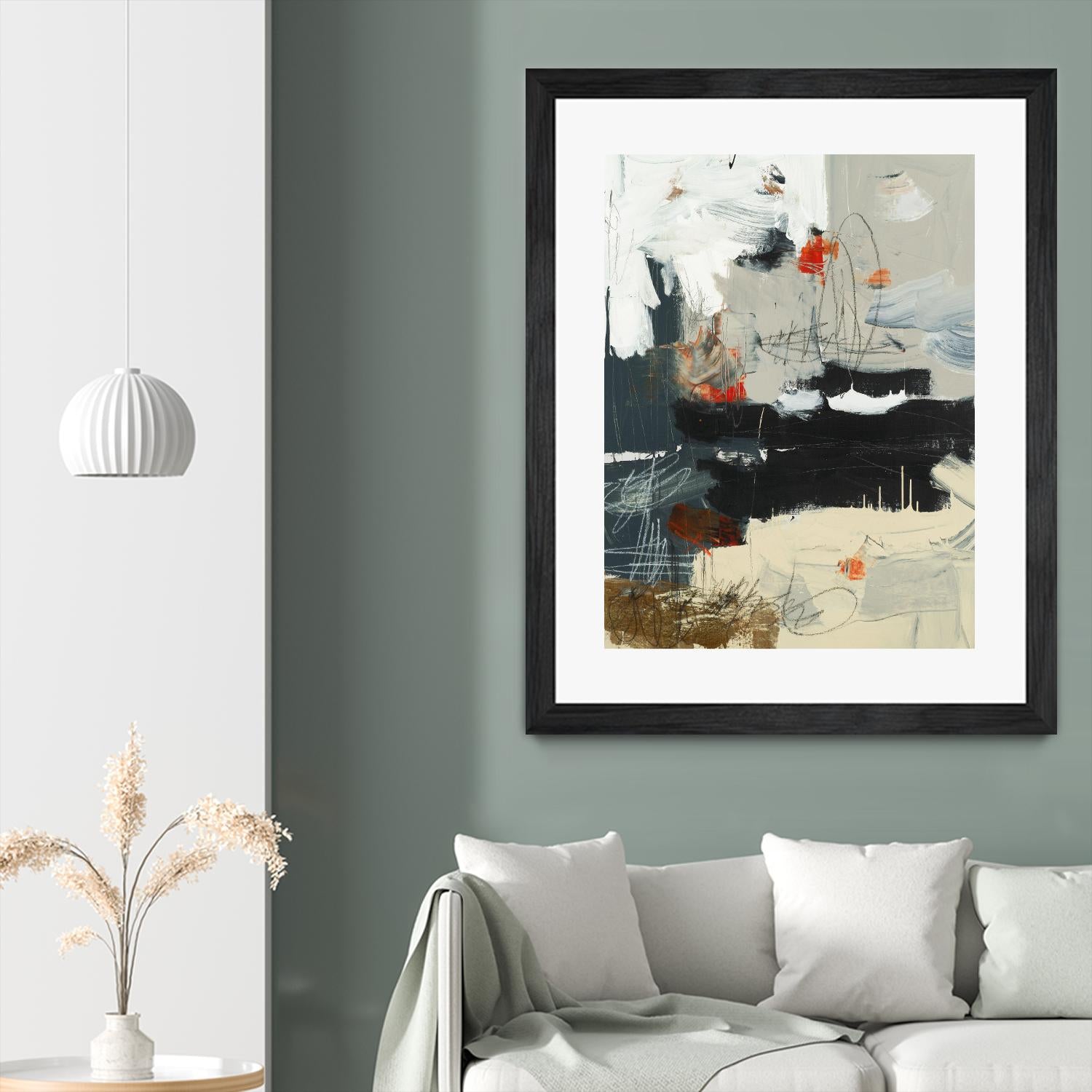 By The River's Edge by Brent Foreman on GIANT ART - black abstract white