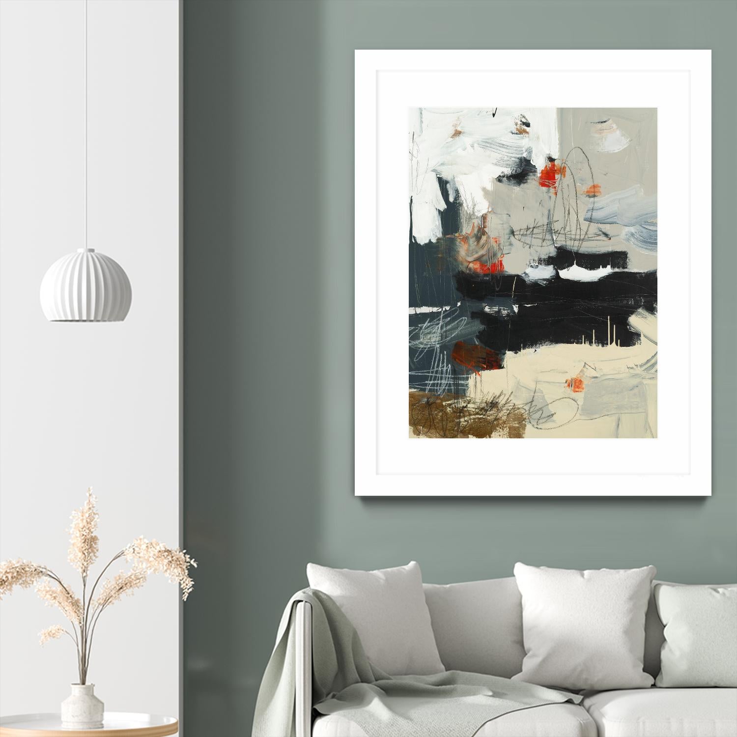 By The River's Edge by Brent Foreman on GIANT ART - black abstract white