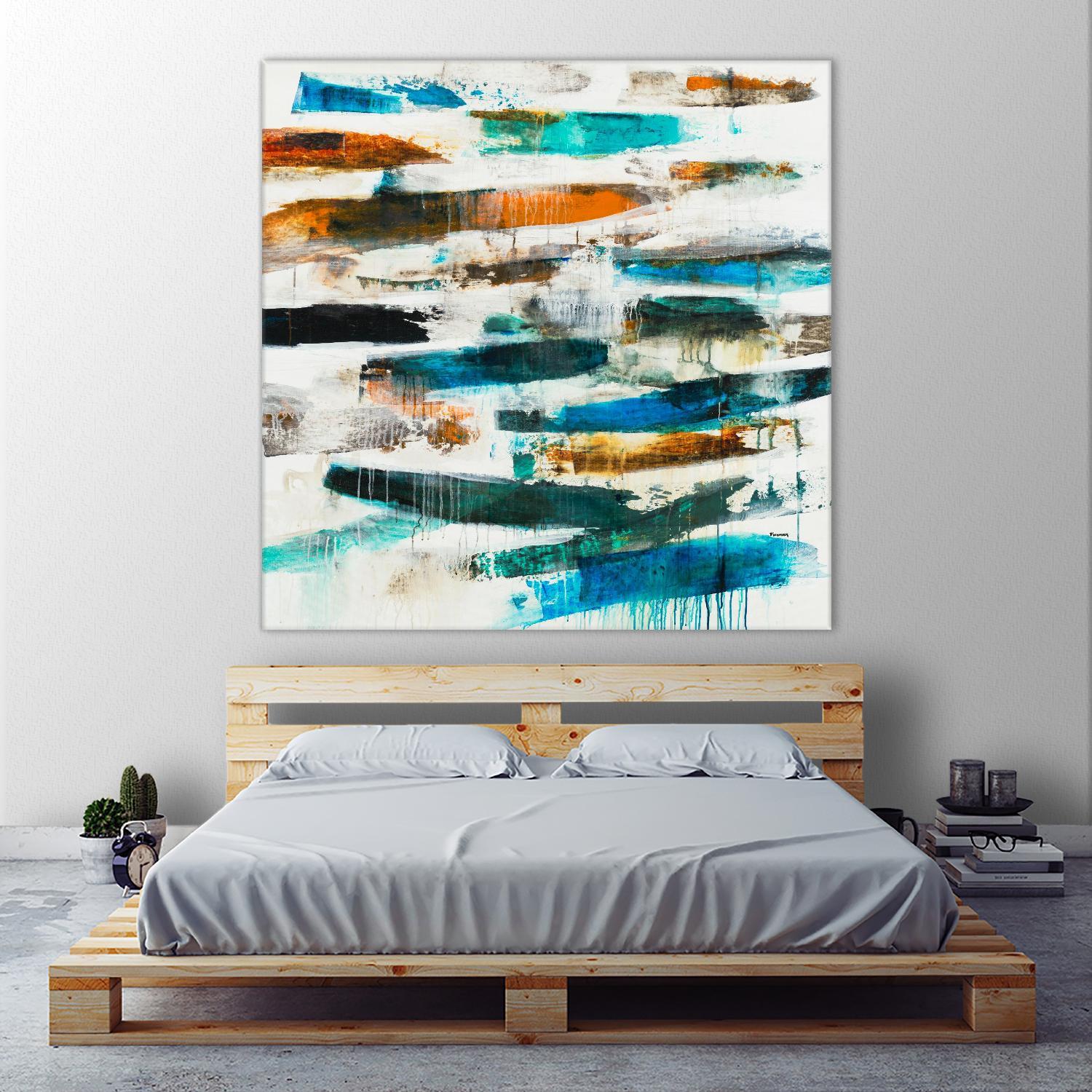 AQUEOUS by BRENT FOREMAN on GIANT ART - blue abstract abstract