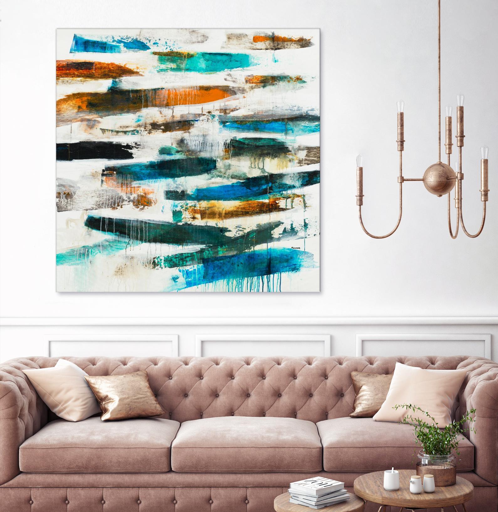 AQUEOUS by BRENT FOREMAN on GIANT ART - blue abstract abstract