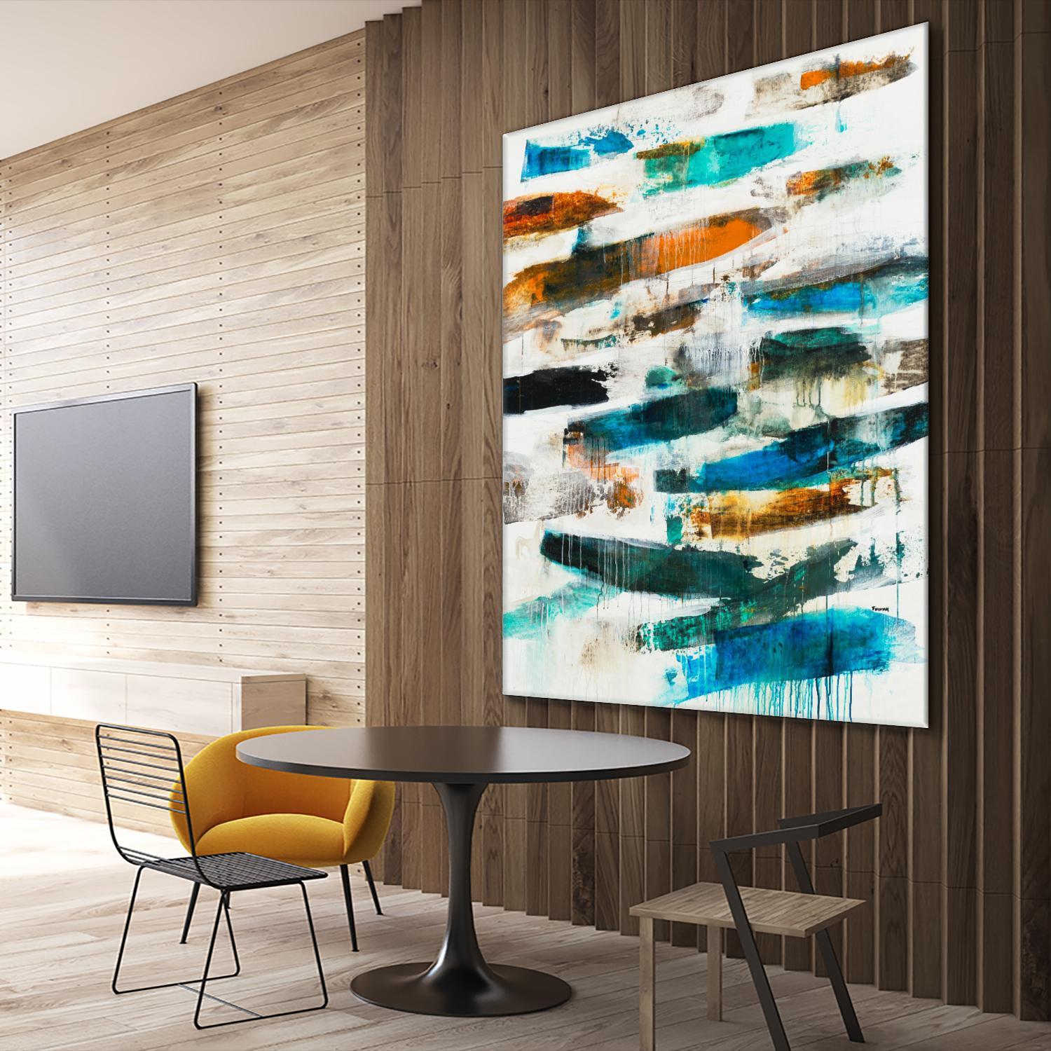 AQUEOUS by BRENT FOREMAN on GIANT ART - blue abstract abstract