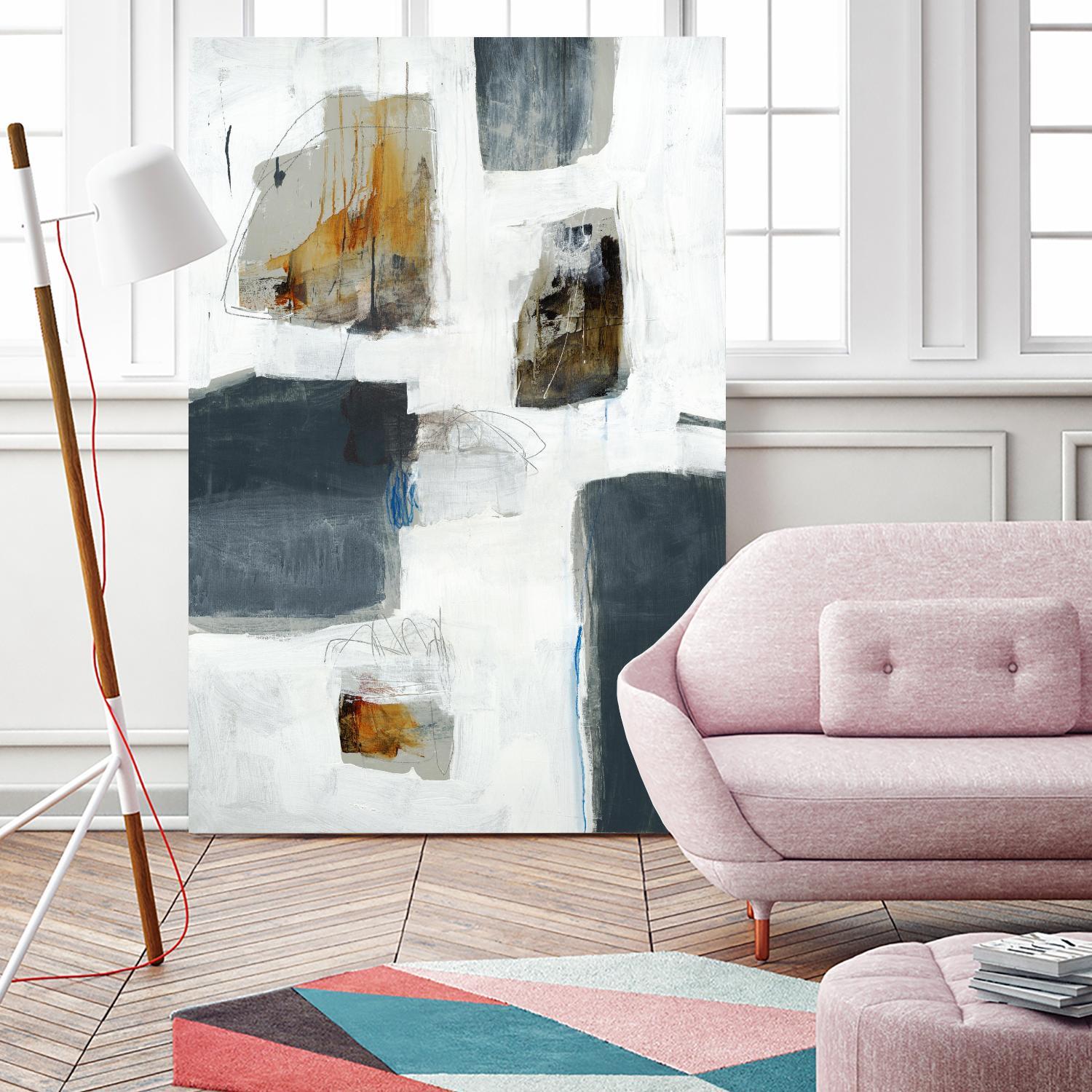 WATCH FROM THE WINDOW I by BRENT FOREMAN on GIANT ART - white abstract abstract