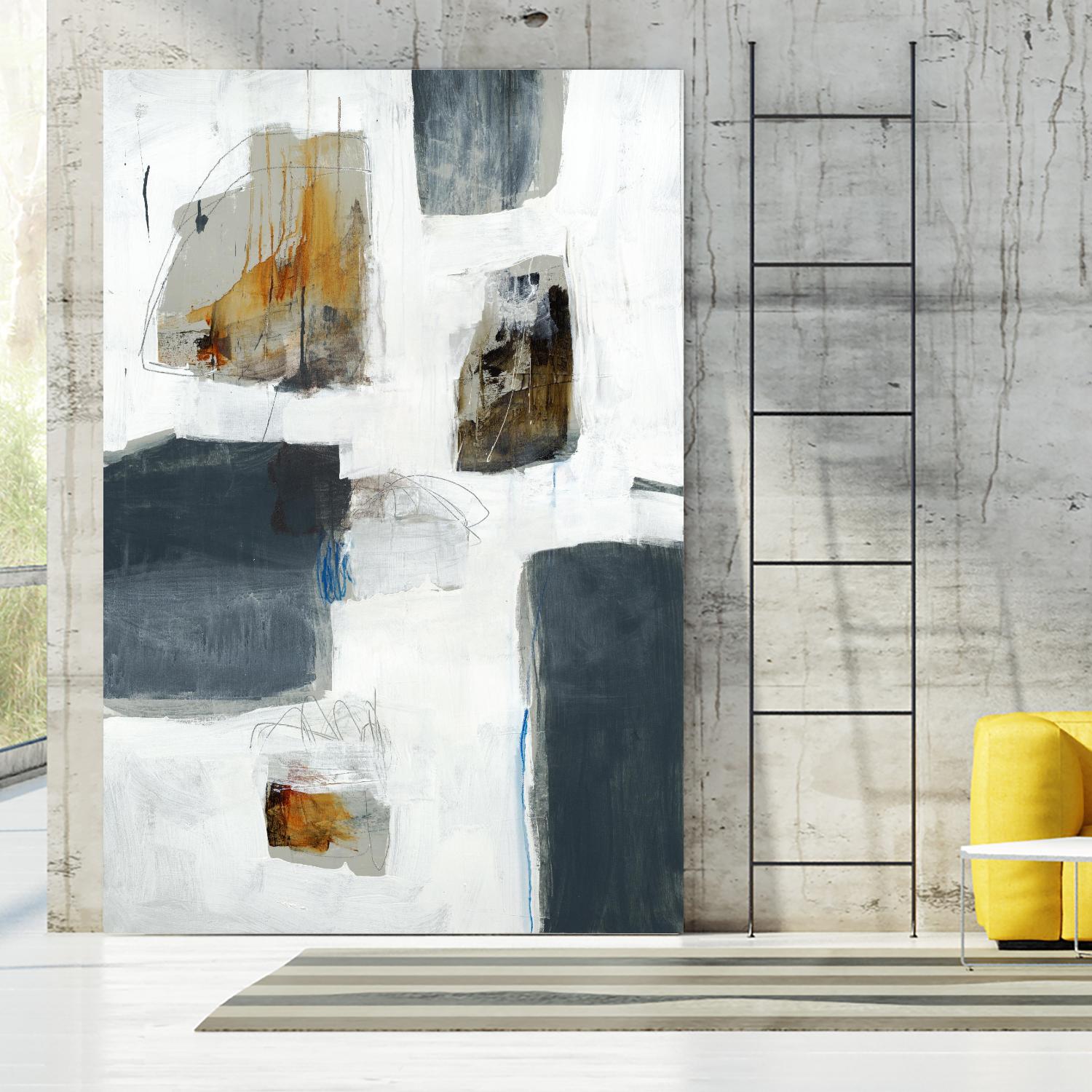 WATCH FROM THE WINDOW I by BRENT FOREMAN on GIANT ART - white abstract abstract