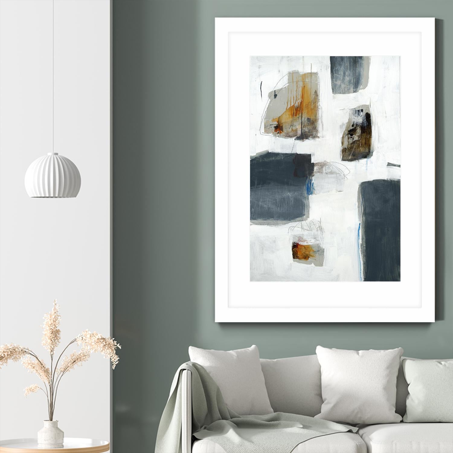 WATCH FROM THE WINDOW I by BRENT FOREMAN on GIANT ART - white abstract abstract