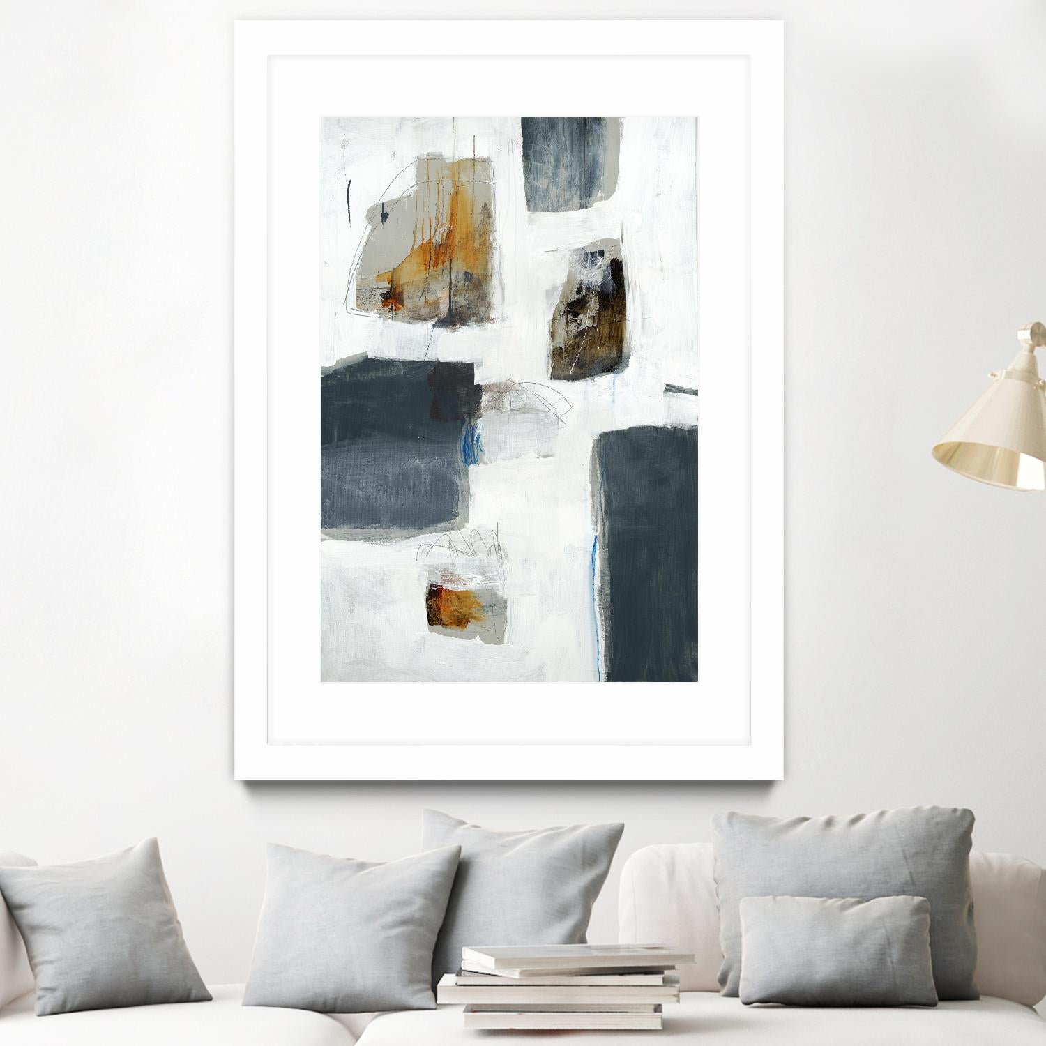 WATCH FROM THE WINDOW I by BRENT FOREMAN on GIANT ART - white abstract abstract