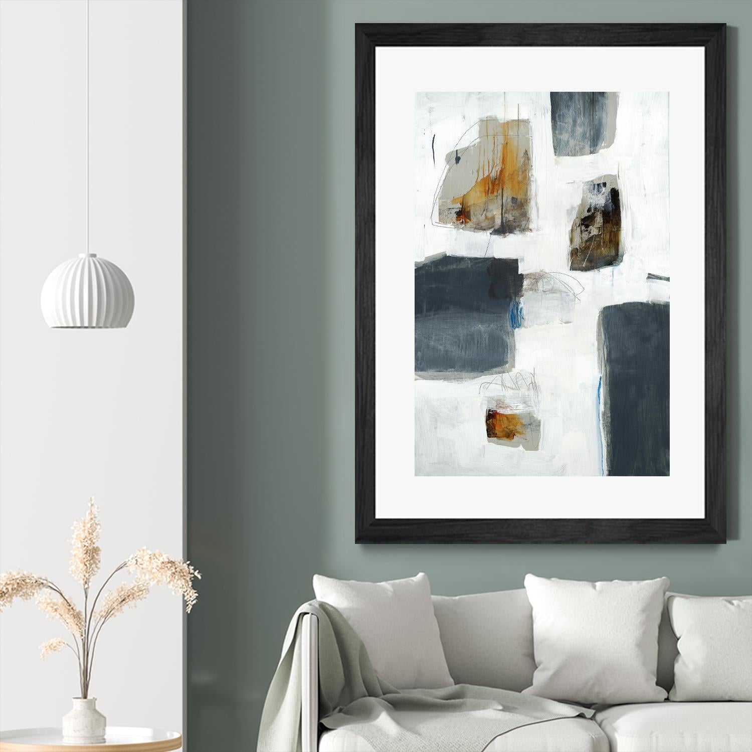 WATCH FROM THE WINDOW I by BRENT FOREMAN on GIANT ART - white abstract abstract