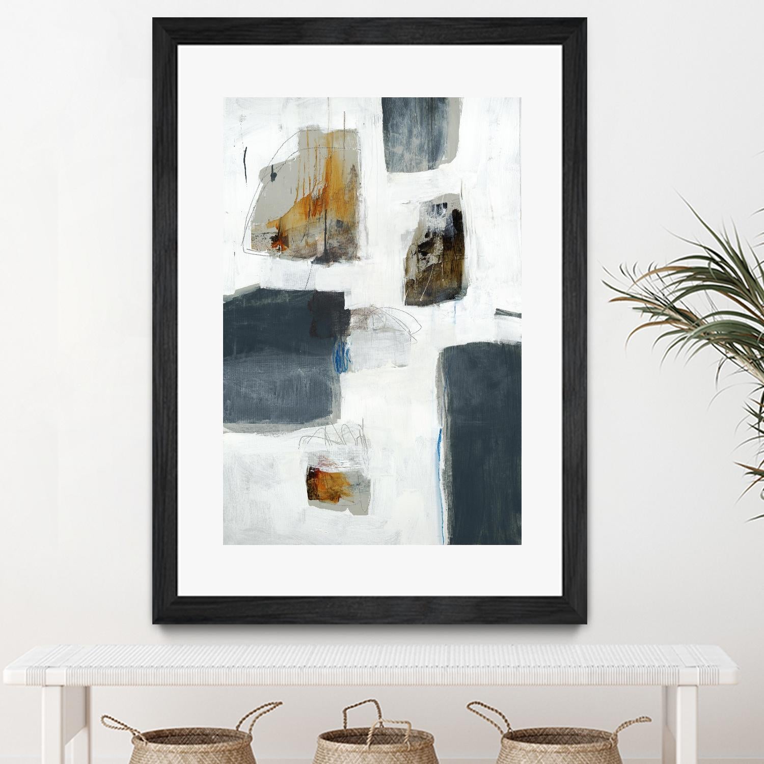 WATCH FROM THE WINDOW I by BRENT FOREMAN on GIANT ART - white abstract abstract