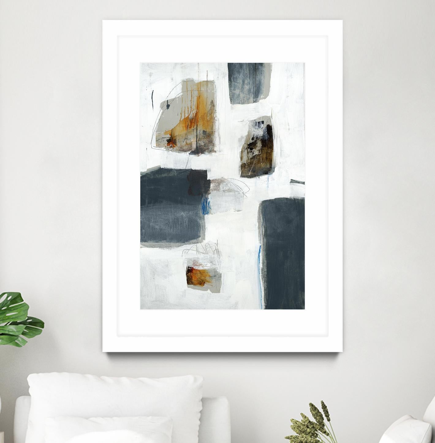 WATCH FROM THE WINDOW I by BRENT FOREMAN on GIANT ART - white abstract abstract
