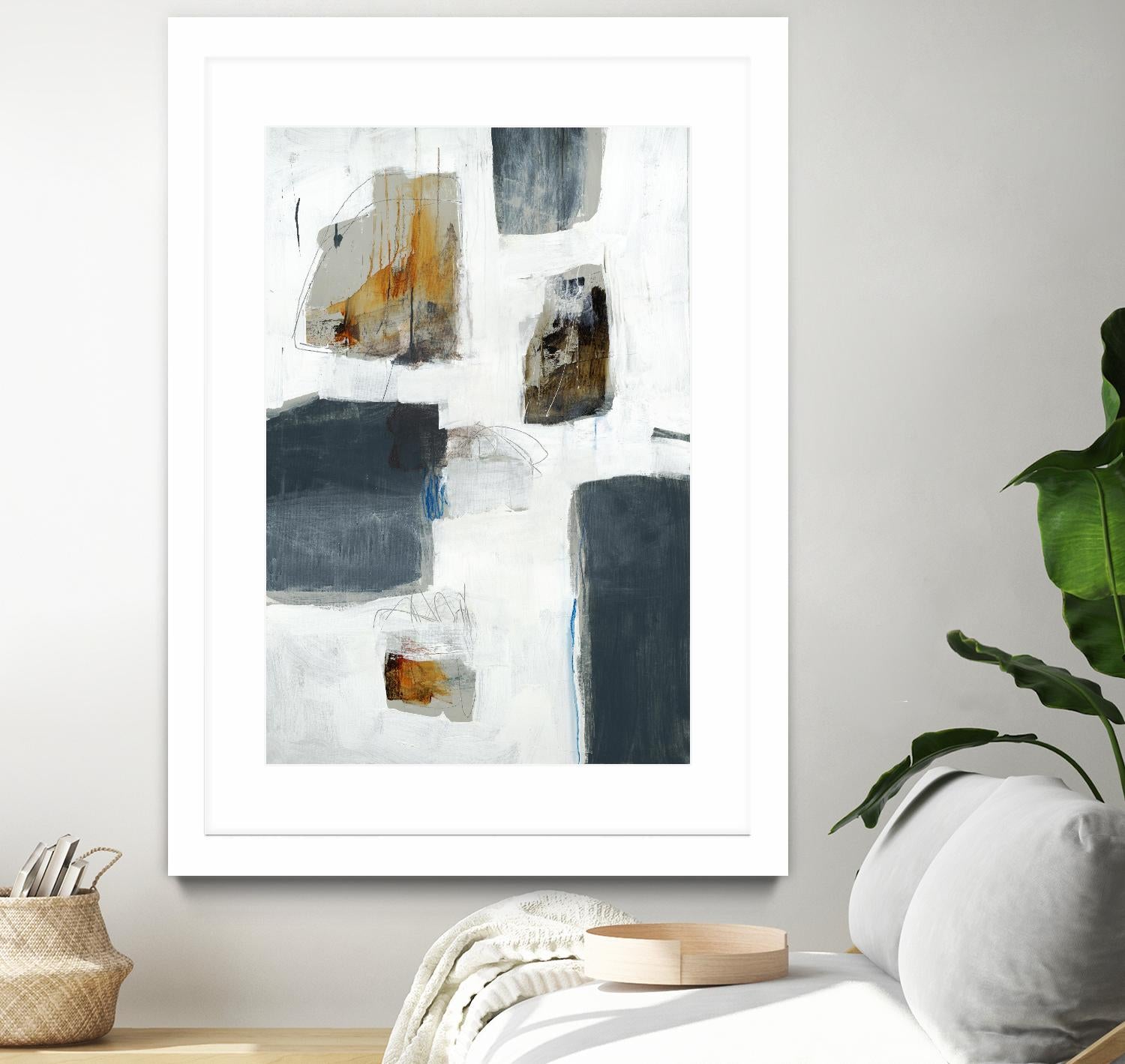 WATCH FROM THE WINDOW I by BRENT FOREMAN on GIANT ART - white abstract abstract