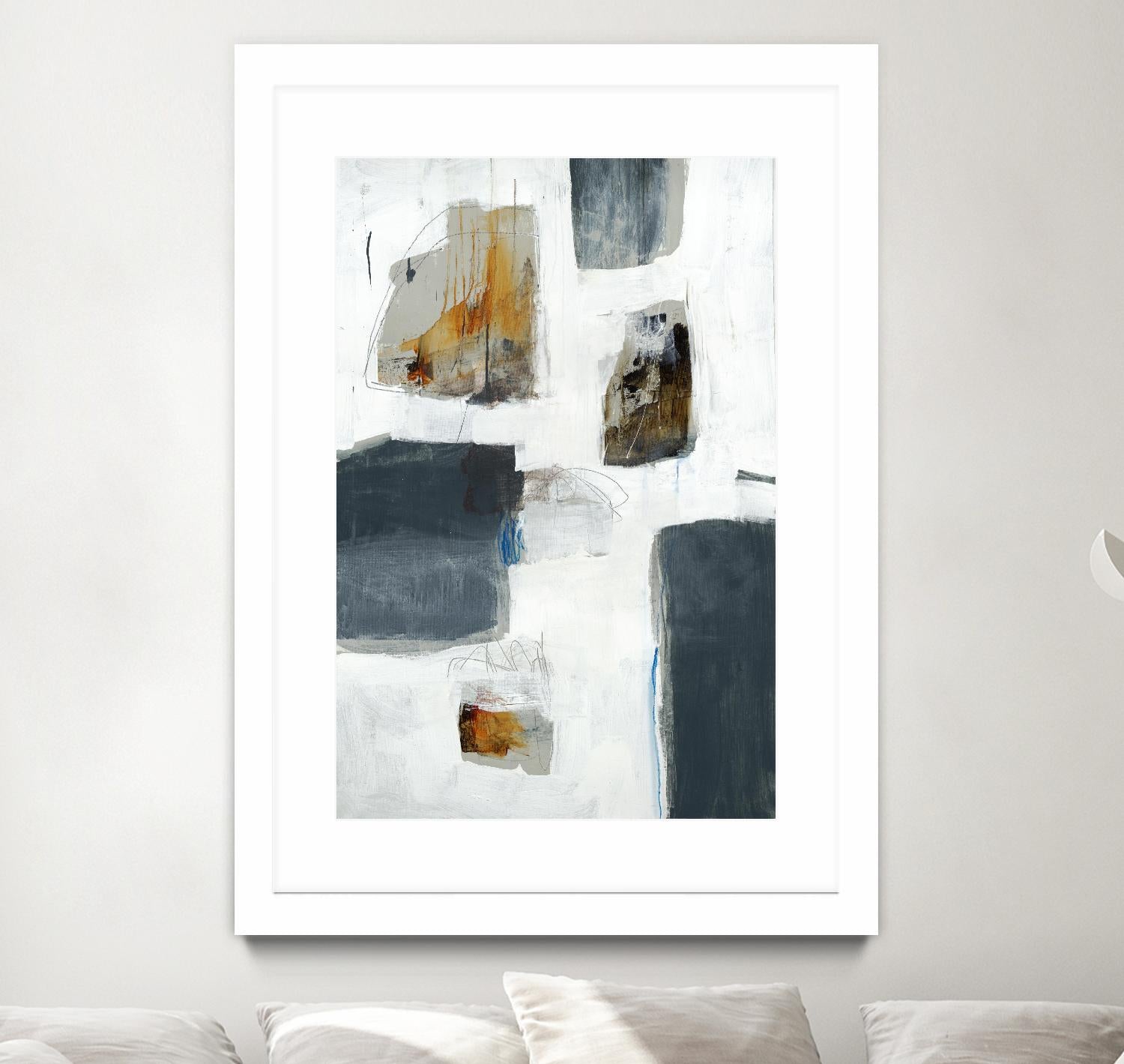 WATCH FROM THE WINDOW I by BRENT FOREMAN on GIANT ART - white abstract abstract