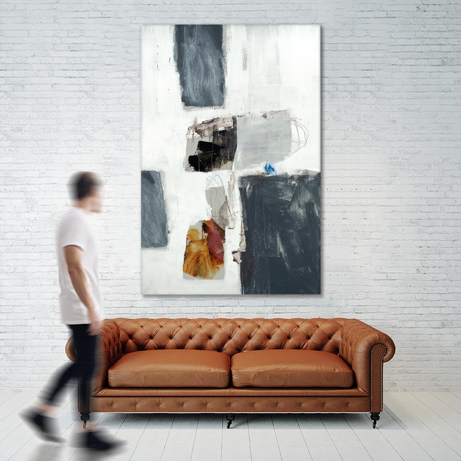 WATCH FROM THE WINDOW II by BRENT FOREMAN on GIANT ART - white abstract abstract