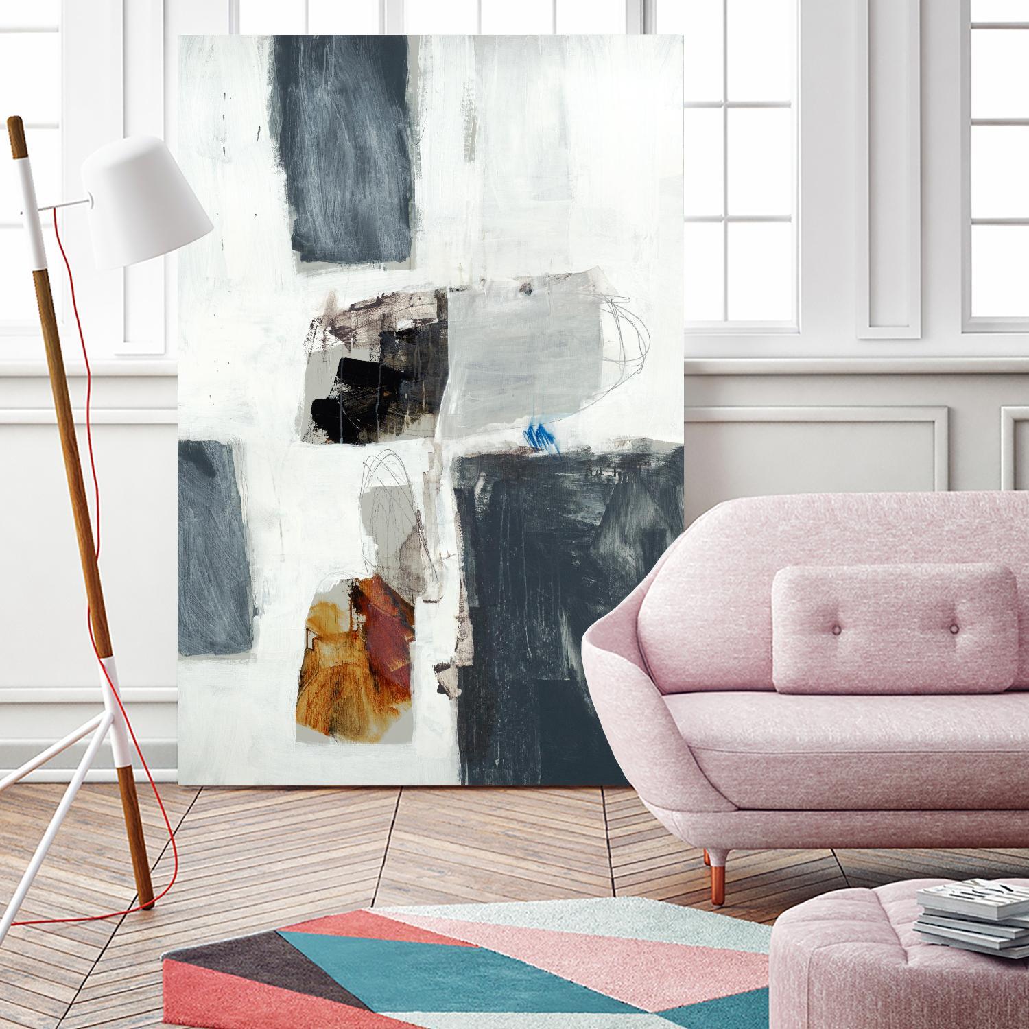 WATCH FROM THE WINDOW II by BRENT FOREMAN on GIANT ART - white abstract abstract