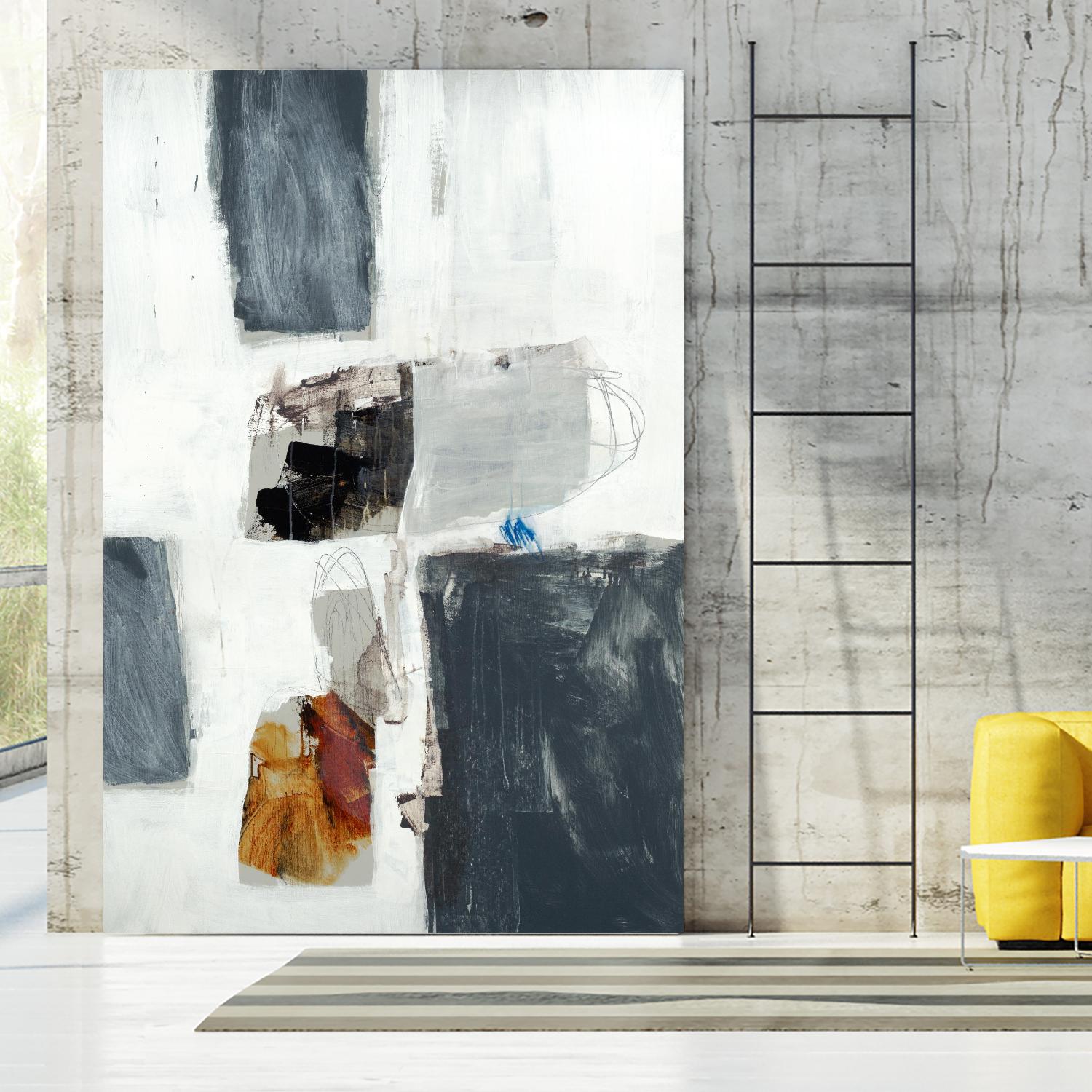 WATCH FROM THE WINDOW II by BRENT FOREMAN on GIANT ART - white abstract abstract