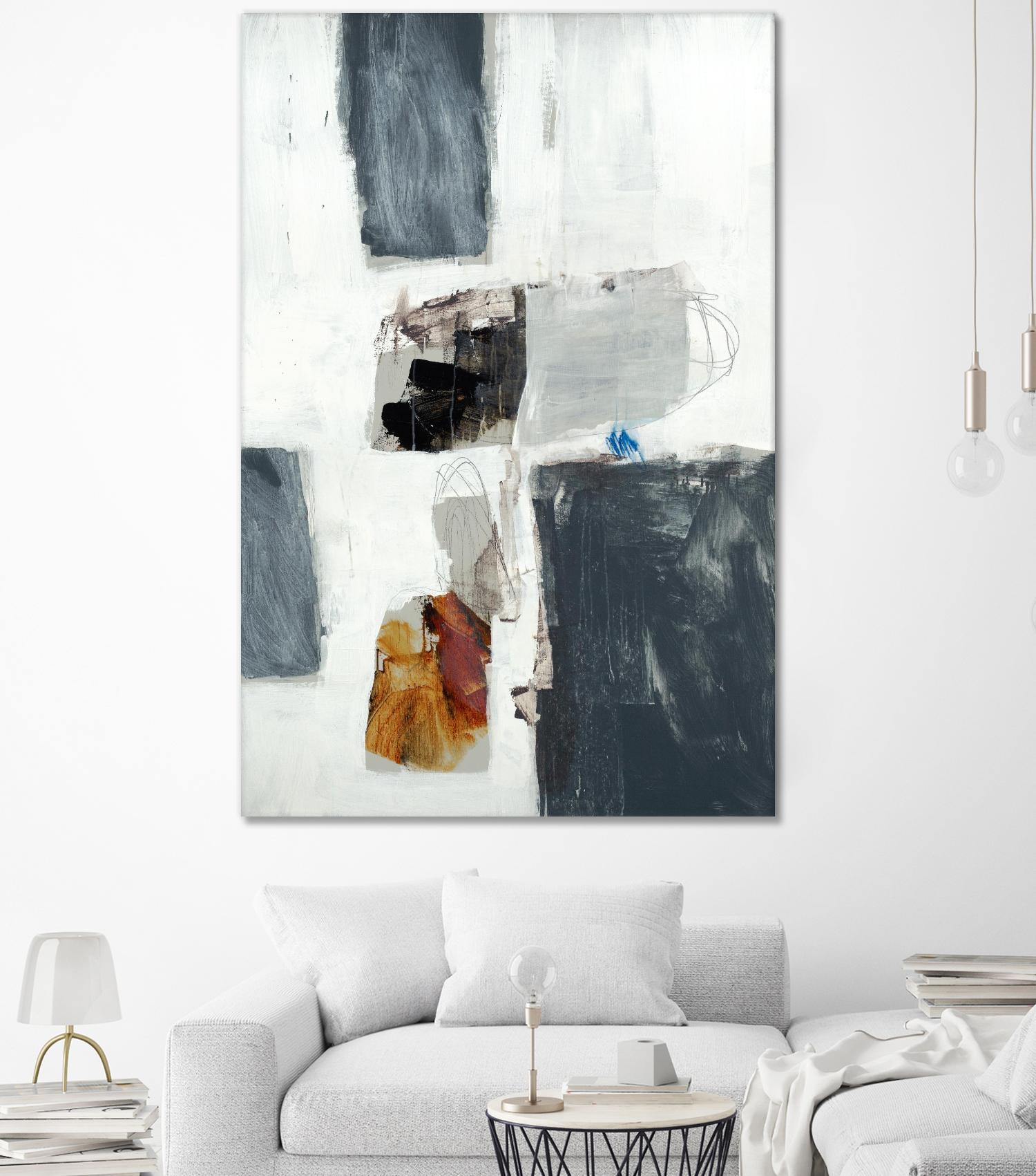 WATCH FROM THE WINDOW II by BRENT FOREMAN on GIANT ART - white abstract abstract