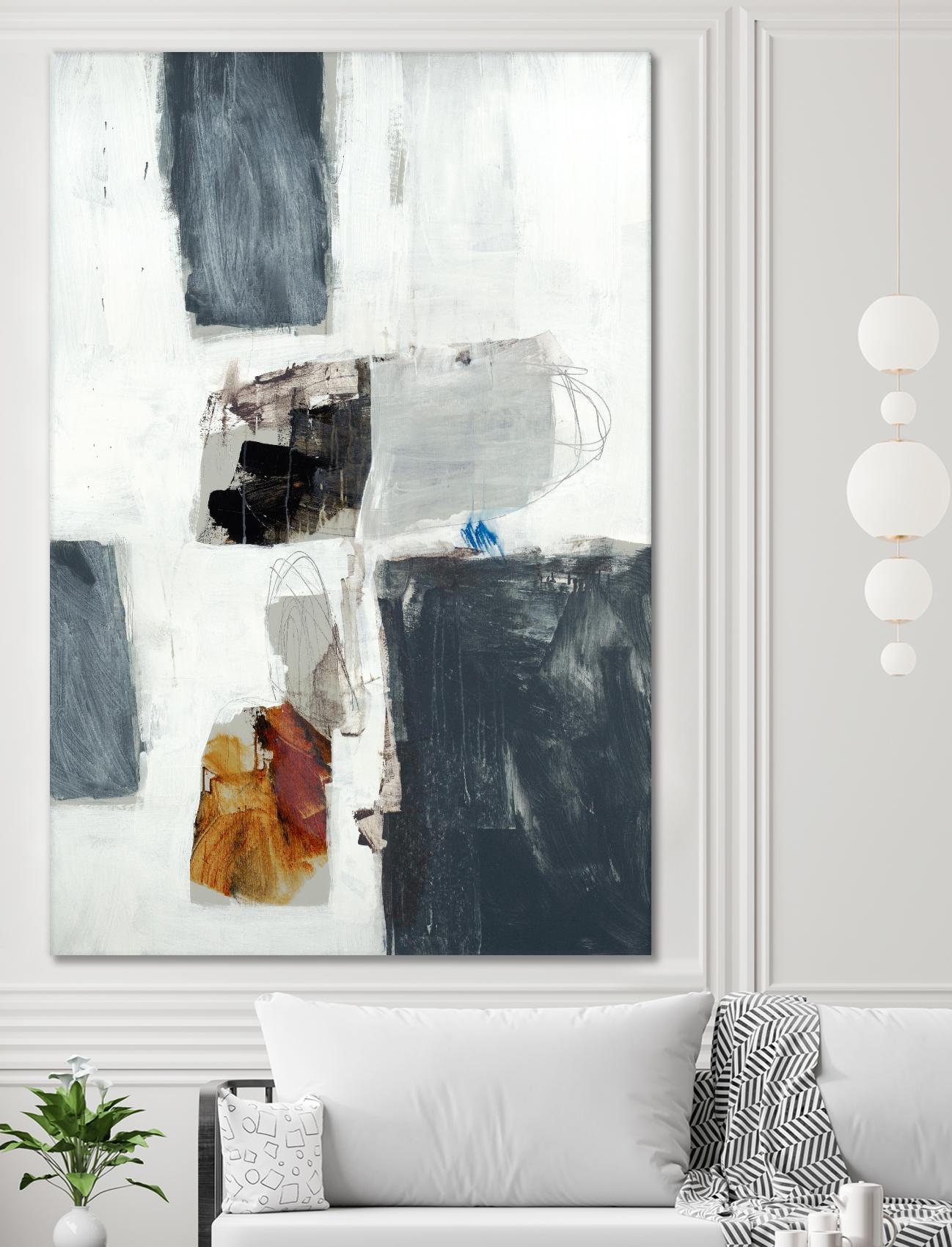 WATCH FROM THE WINDOW II by BRENT FOREMAN on GIANT ART - white abstract abstract