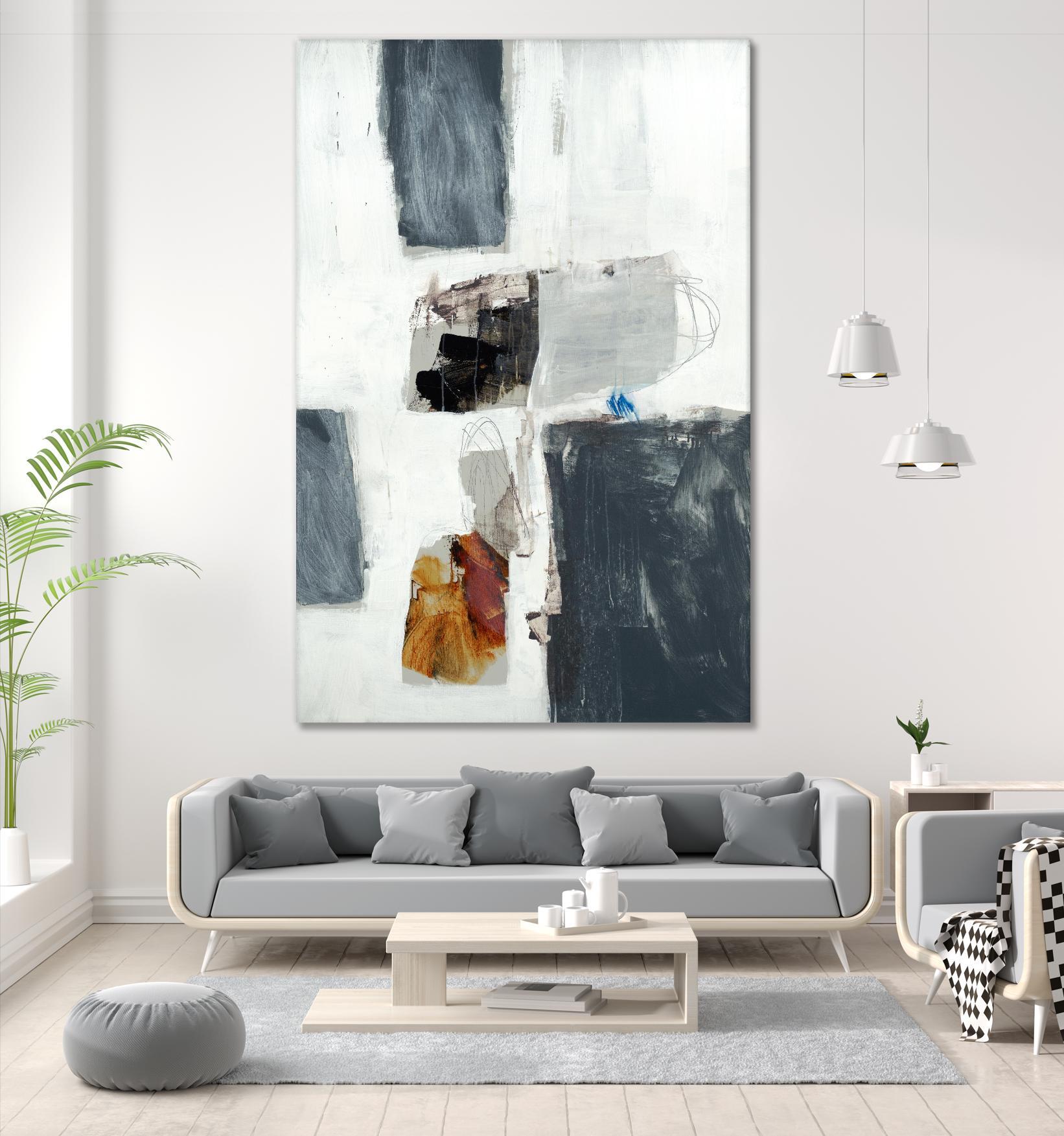 WATCH FROM THE WINDOW II by BRENT FOREMAN on GIANT ART - white abstract abstract