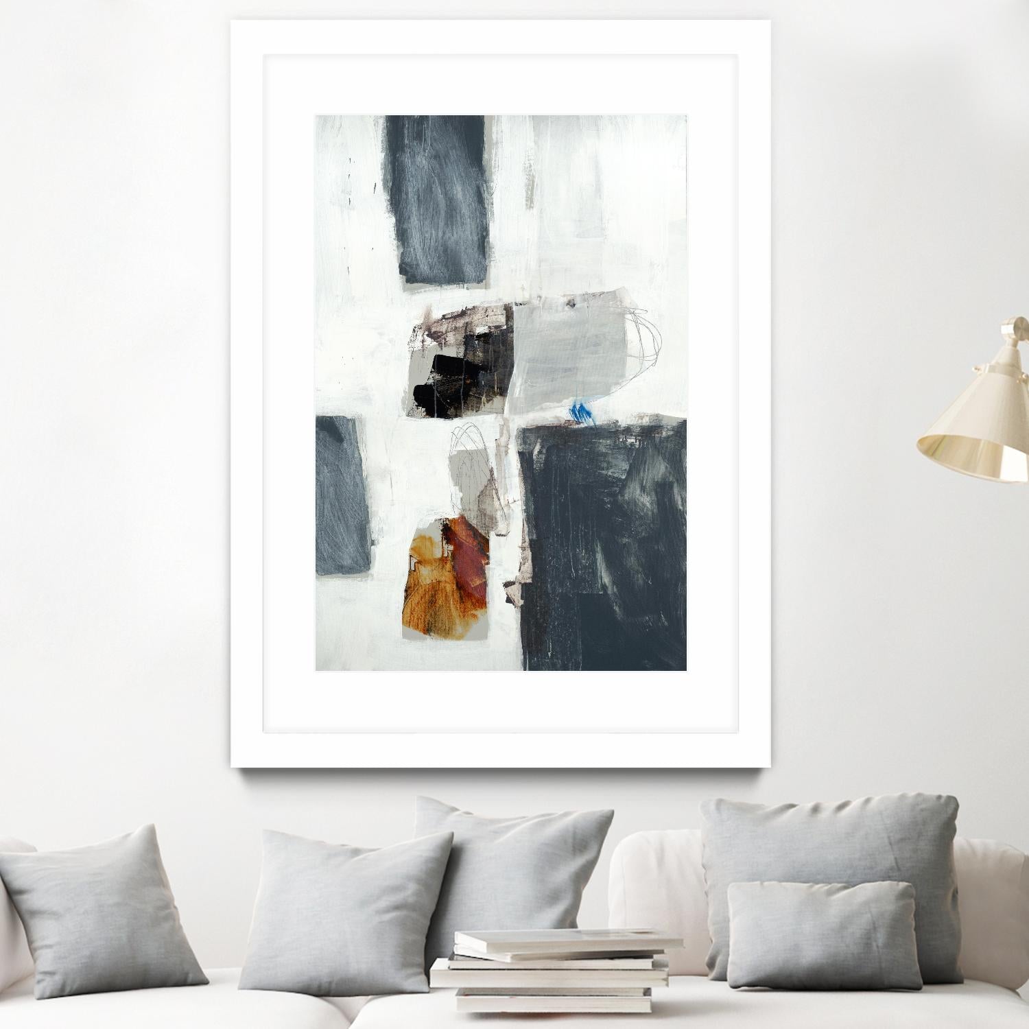 WATCH FROM THE WINDOW II by BRENT FOREMAN on GIANT ART - white abstract abstract