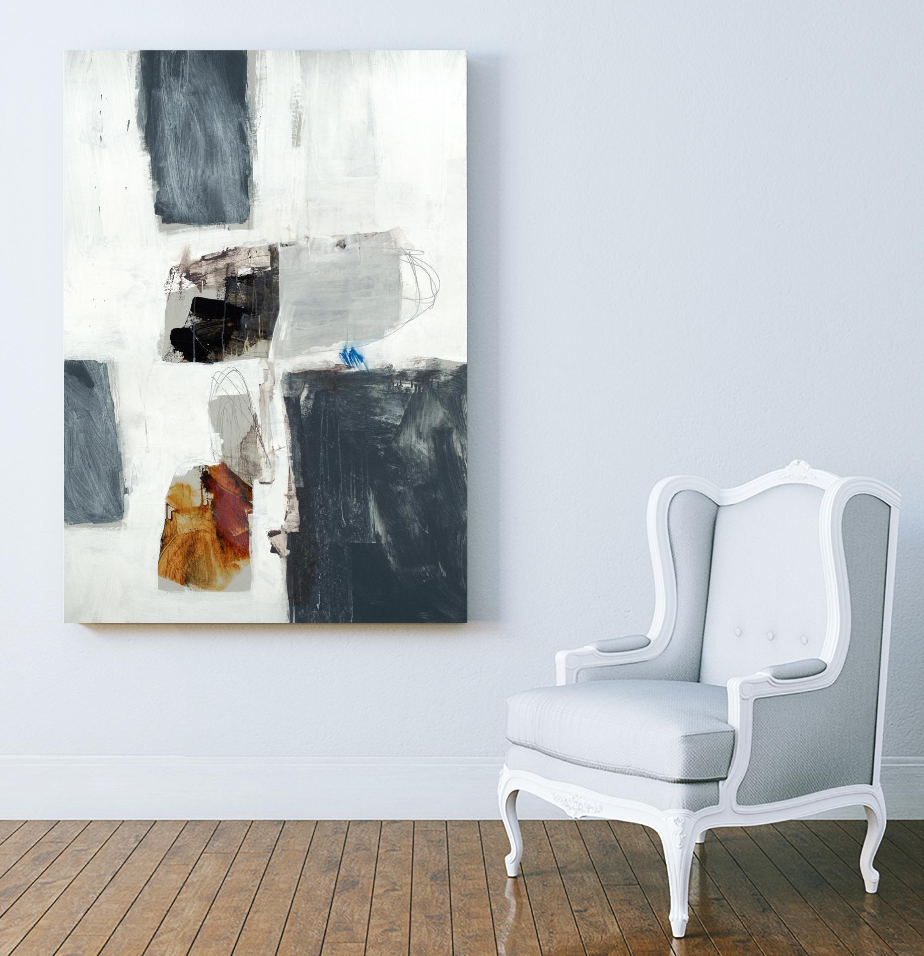 WATCH FROM THE WINDOW II by BRENT FOREMAN on GIANT ART - white abstract abstract