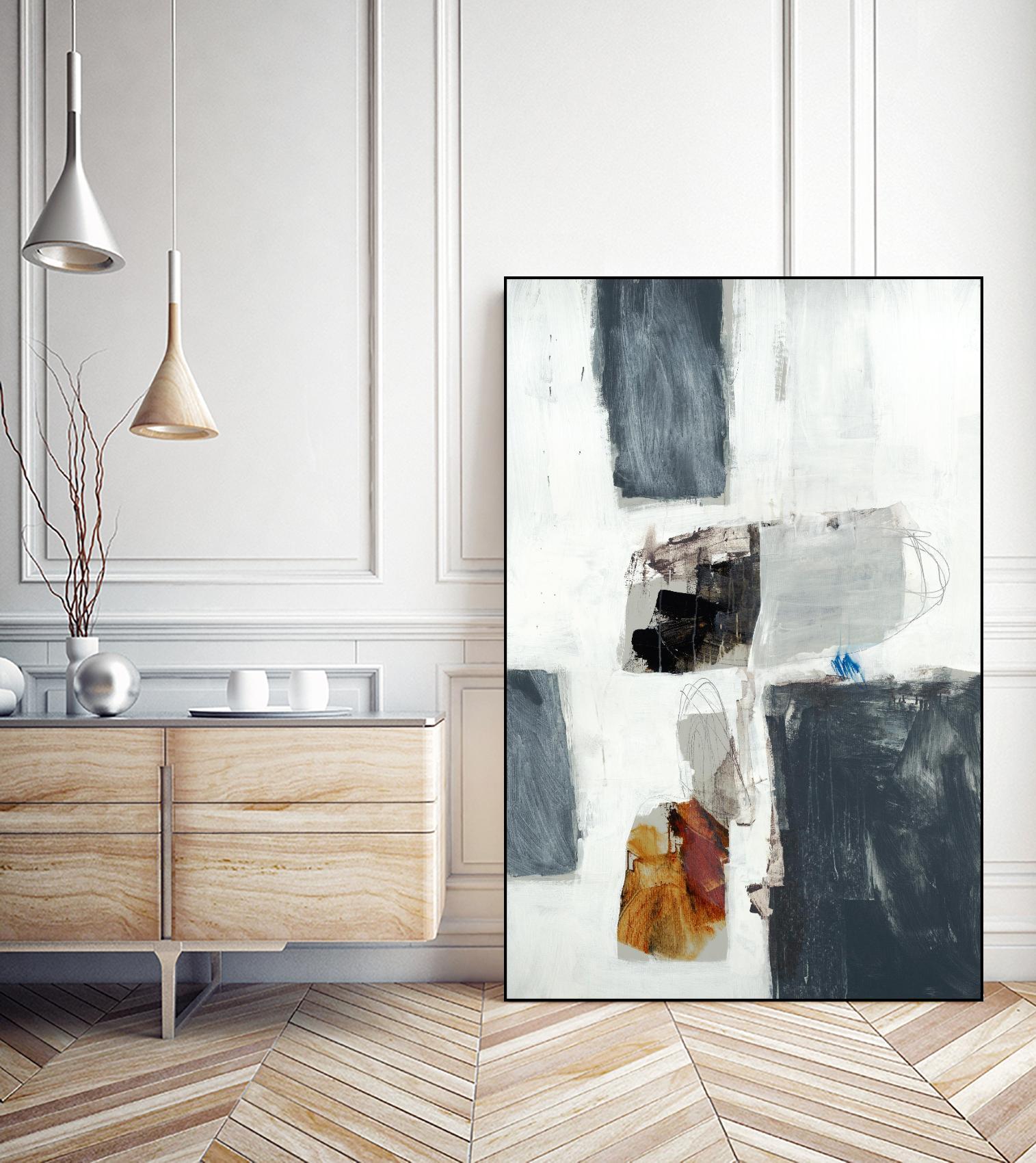 WATCH FROM THE WINDOW II by BRENT FOREMAN on GIANT ART - white abstract abstract