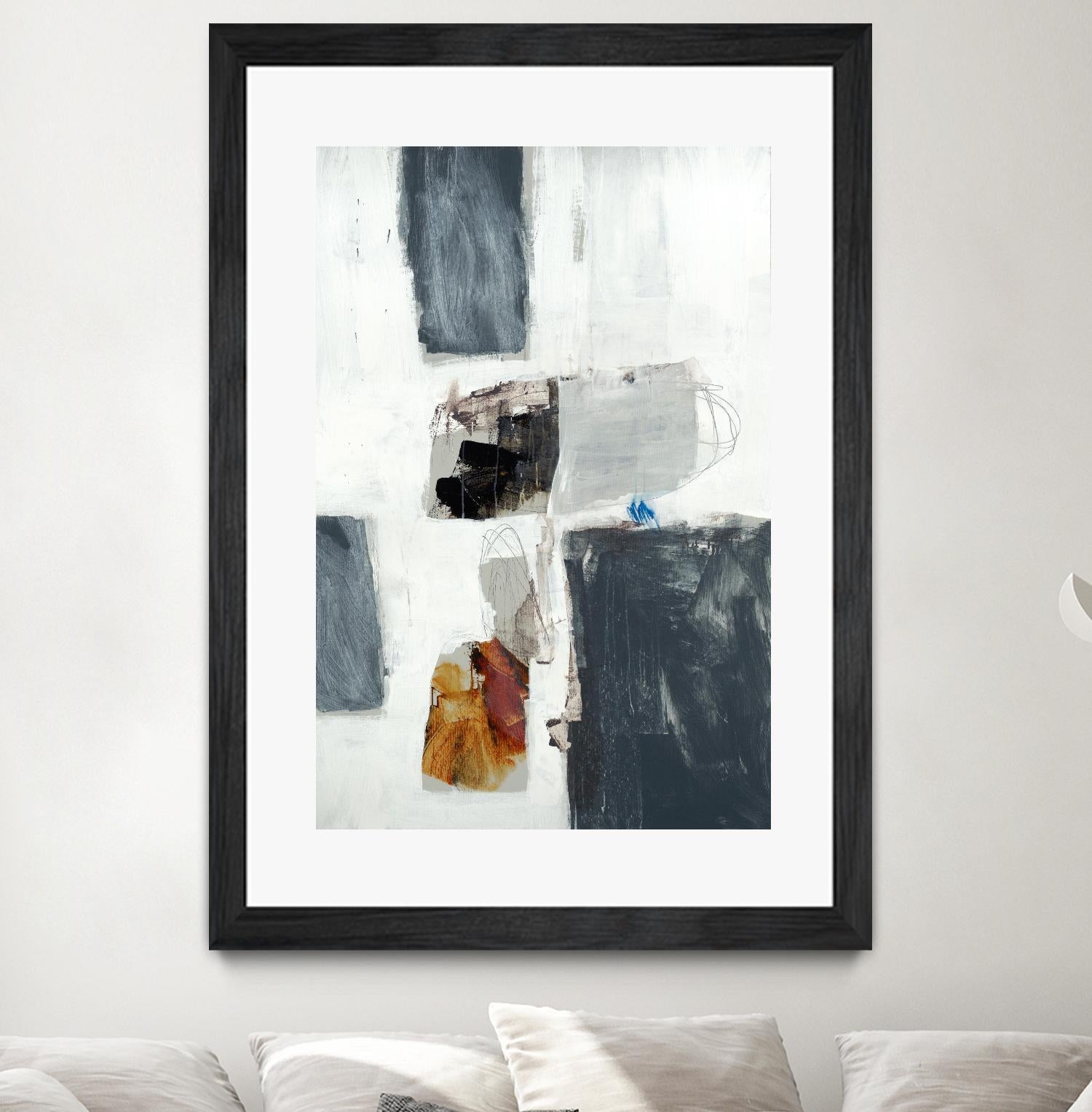 WATCH FROM THE WINDOW II by BRENT FOREMAN on GIANT ART - white abstract abstract