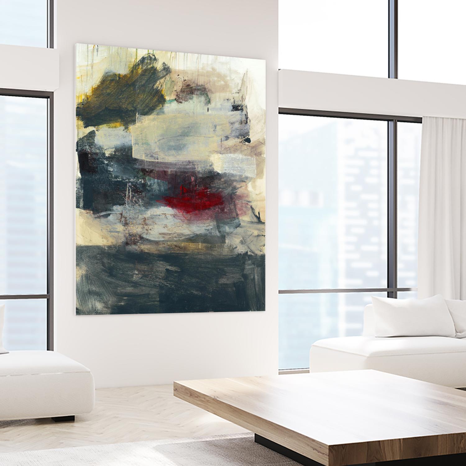 STRANGE & BEAUTIFUL I by BRENT FOREMAN on GIANT ART - tan abstract abstract