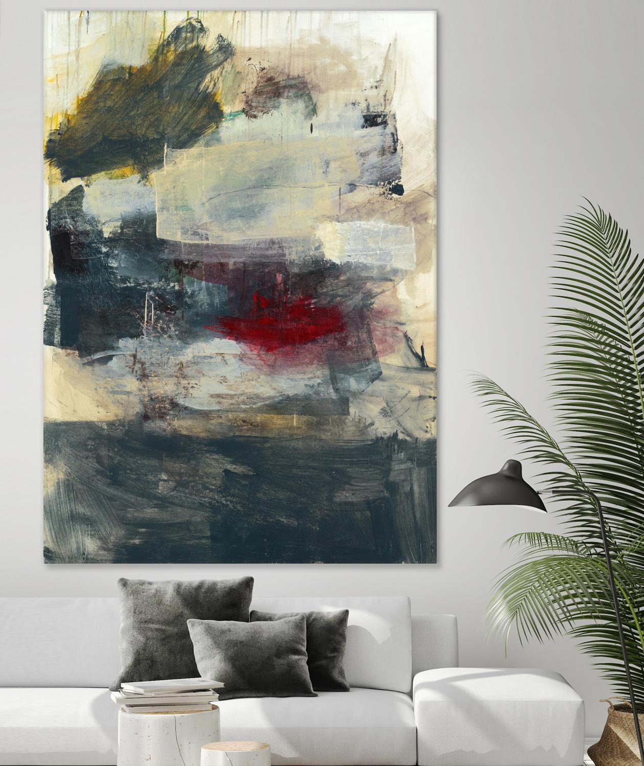 STRANGE & BEAUTIFUL I by BRENT FOREMAN on GIANT ART - tan abstract abstract