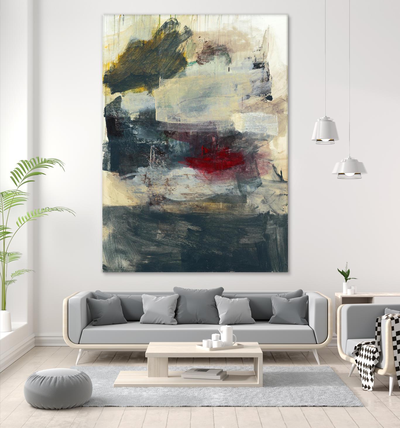 STRANGE & BEAUTIFUL I by BRENT FOREMAN on GIANT ART - tan abstract abstract