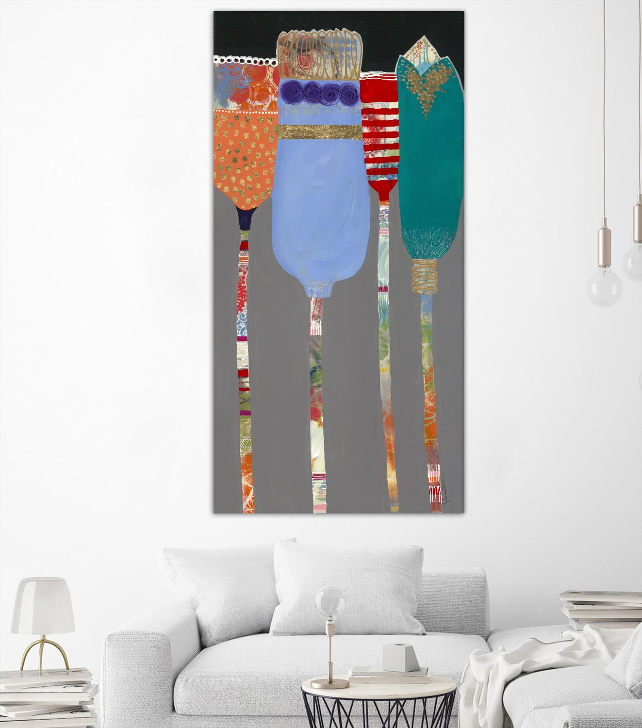 Tall Tulips by Ruth Fromstein on GIANT ART - abstracted florals
