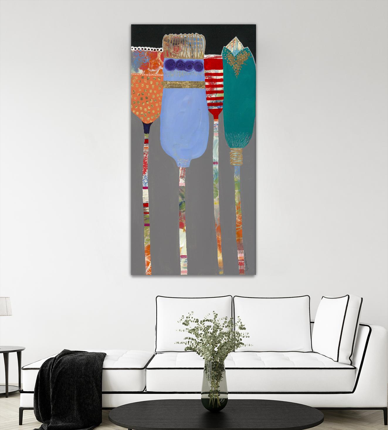Tall Tulips by Ruth Fromstein on GIANT ART - abstracted florals
