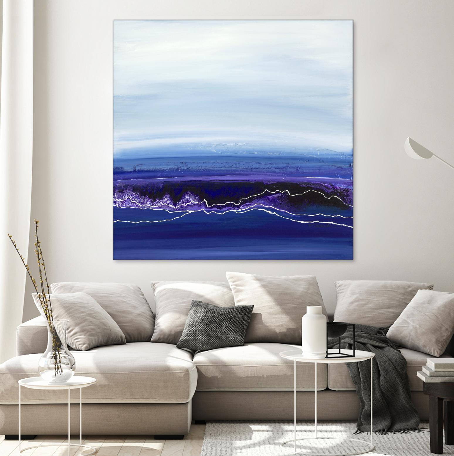 Blue Rendezvous by Ruth Fromstein on GIANT ART - blues abstract