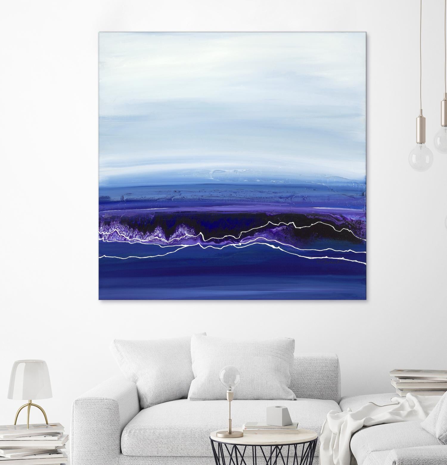 Blue Rendezvous by Ruth Fromstein on GIANT ART - blues abstract