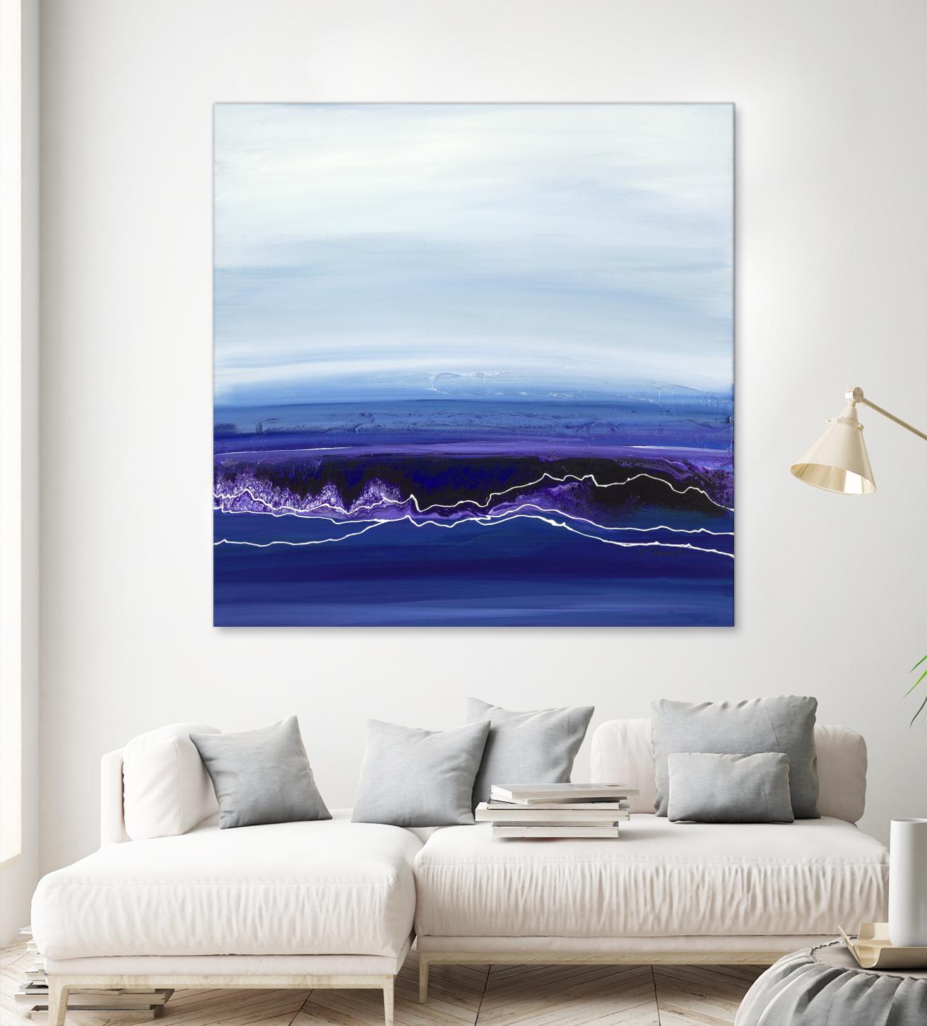 Blue Rendezvous by Ruth Fromstein on GIANT ART - blues abstract