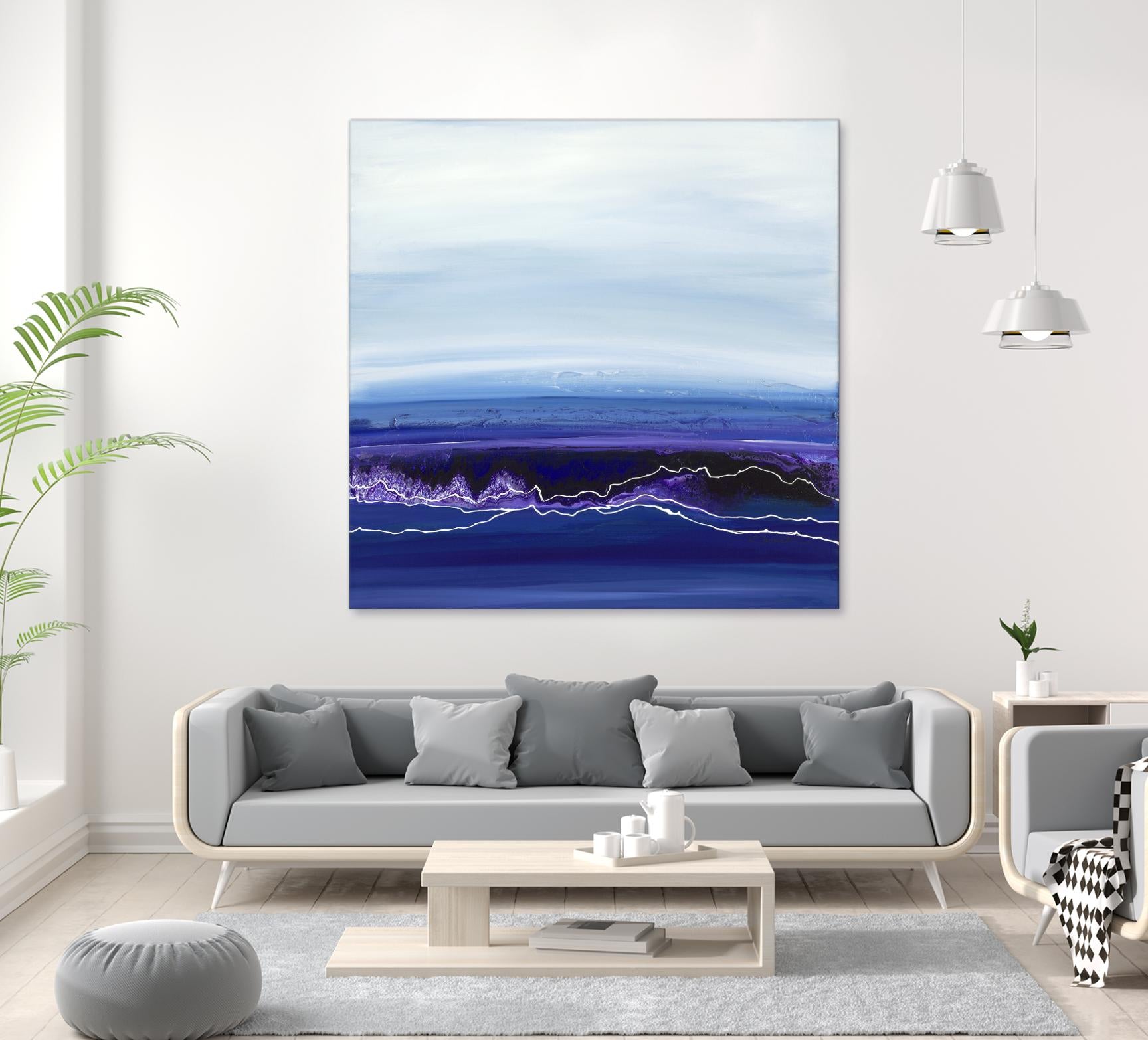 Blue Rendezvous by Ruth Fromstein on GIANT ART - blues abstract