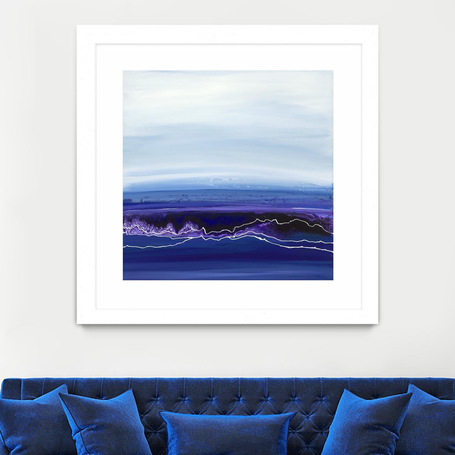 Blue Rendezvous by Ruth Fromstein on GIANT ART - blues abstract