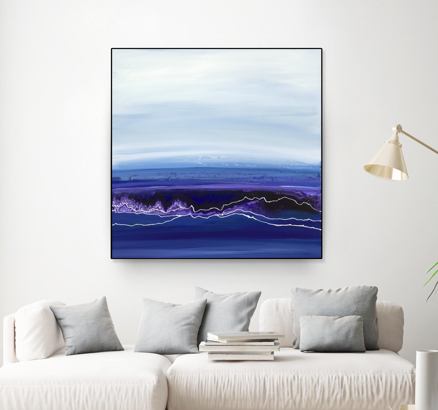 Blue Rendezvous by Ruth Fromstein on GIANT ART - blues abstract