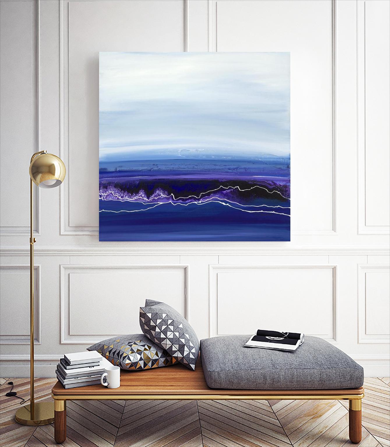 Blue Rendezvous by Ruth Fromstein on GIANT ART - blues abstract