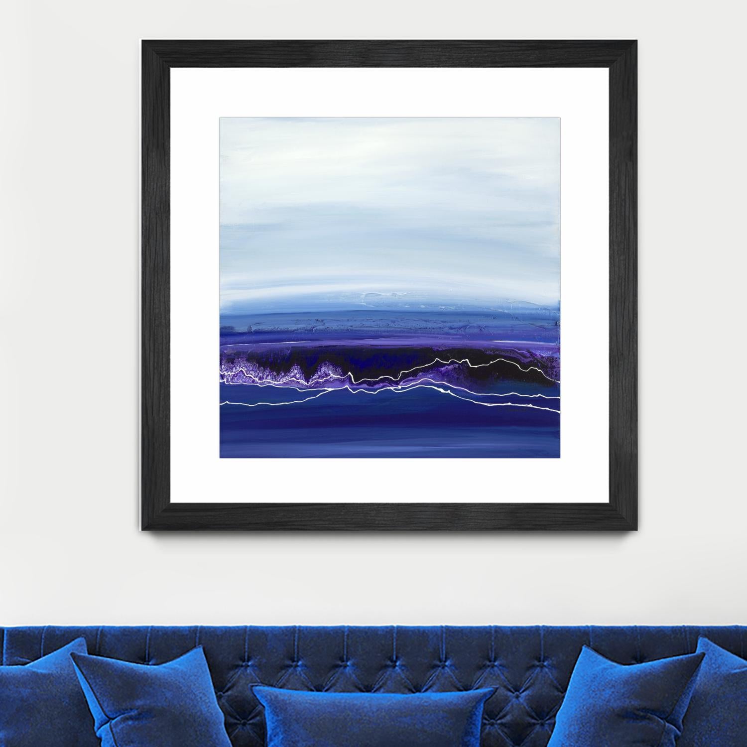 Blue Rendezvous by Ruth Fromstein on GIANT ART - blues abstract