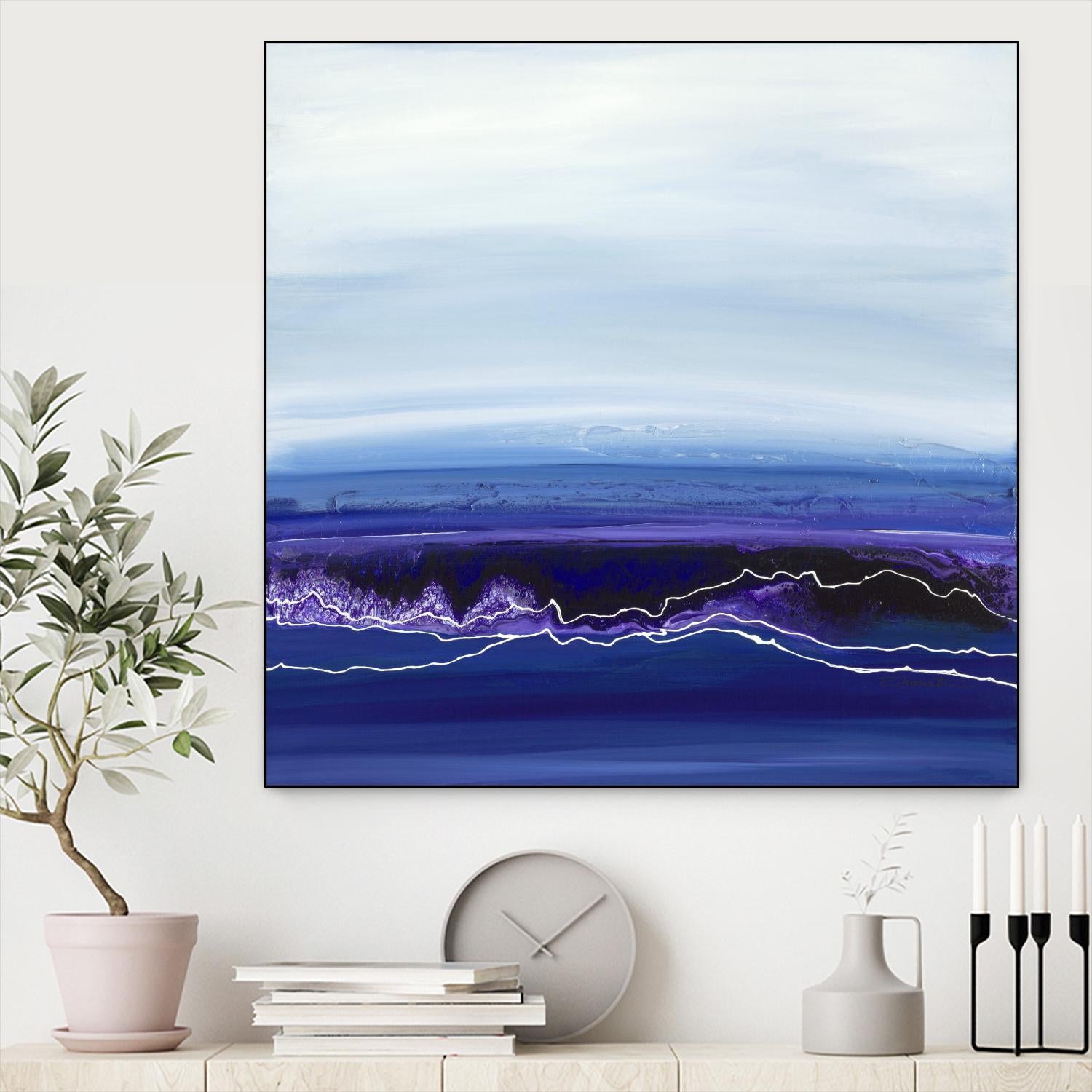 Blue Rendezvous by Ruth Fromstein on GIANT ART - blues abstract