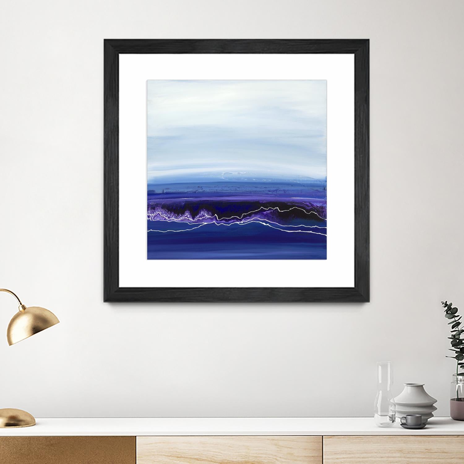 Blue Rendezvous by Ruth Fromstein on GIANT ART - blues abstract