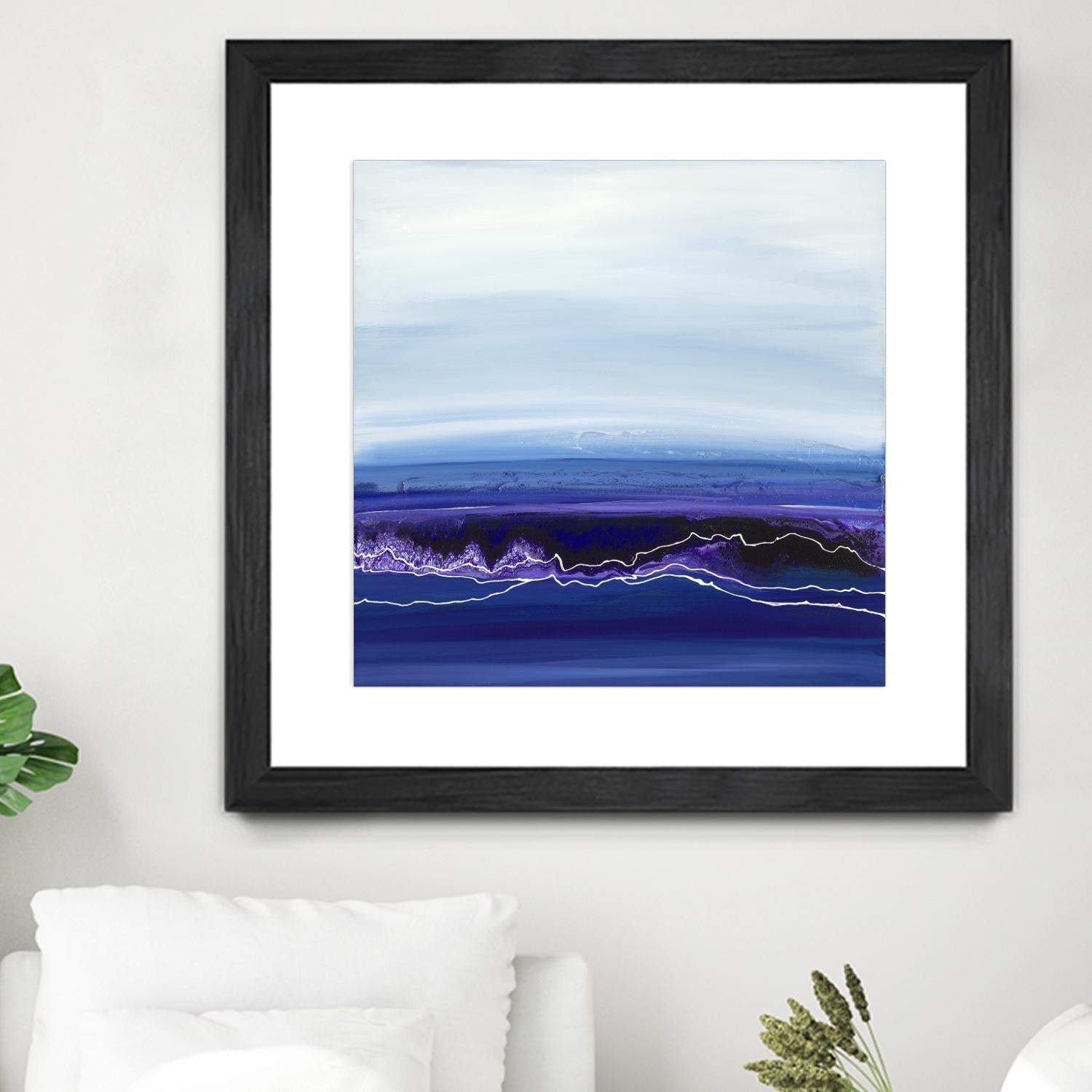 Blue Rendezvous by Ruth Fromstein on GIANT ART - blues abstract