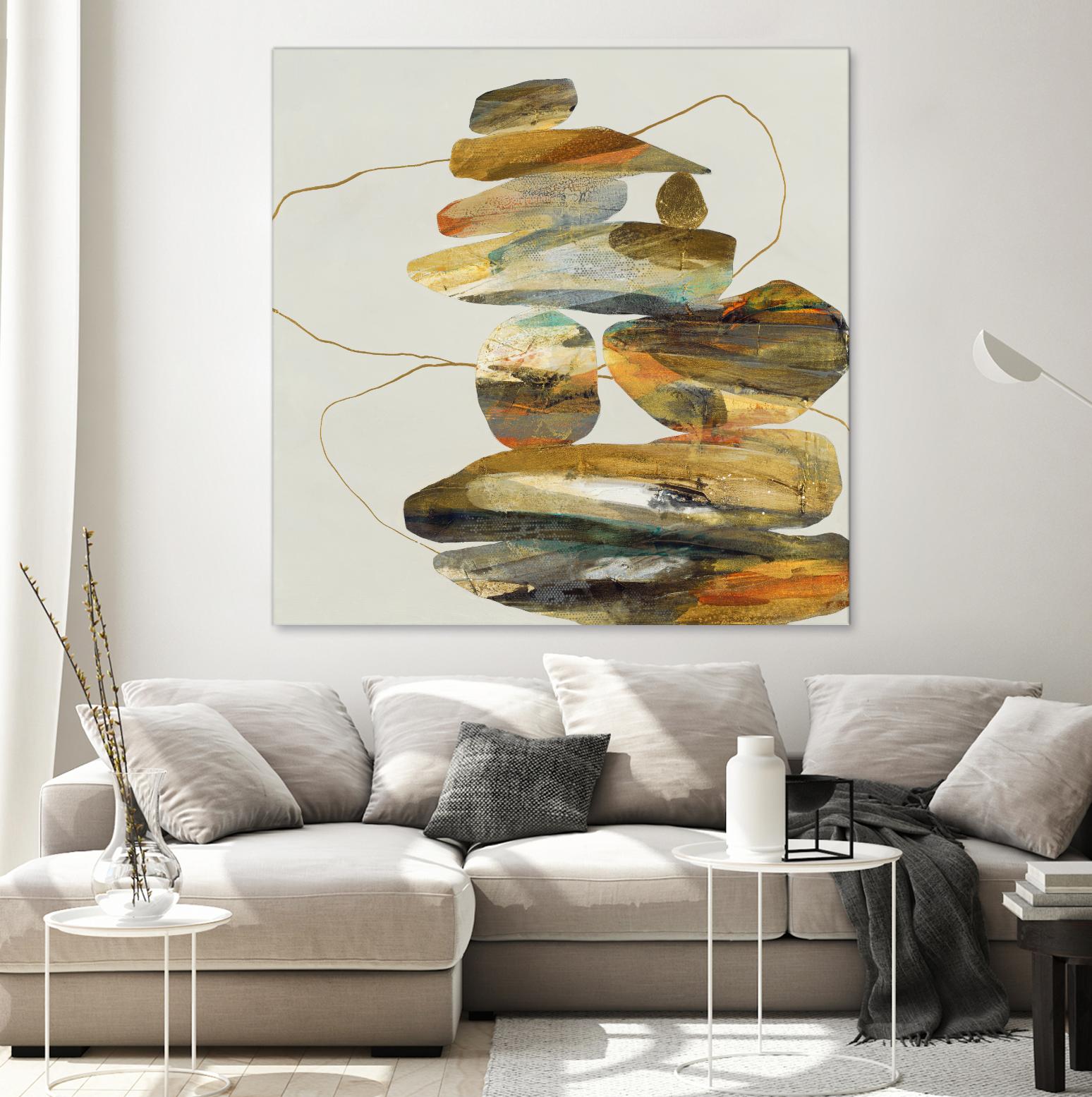 Standing Tall by Ruth Fromstein on GIANT ART - oranges organic shapes